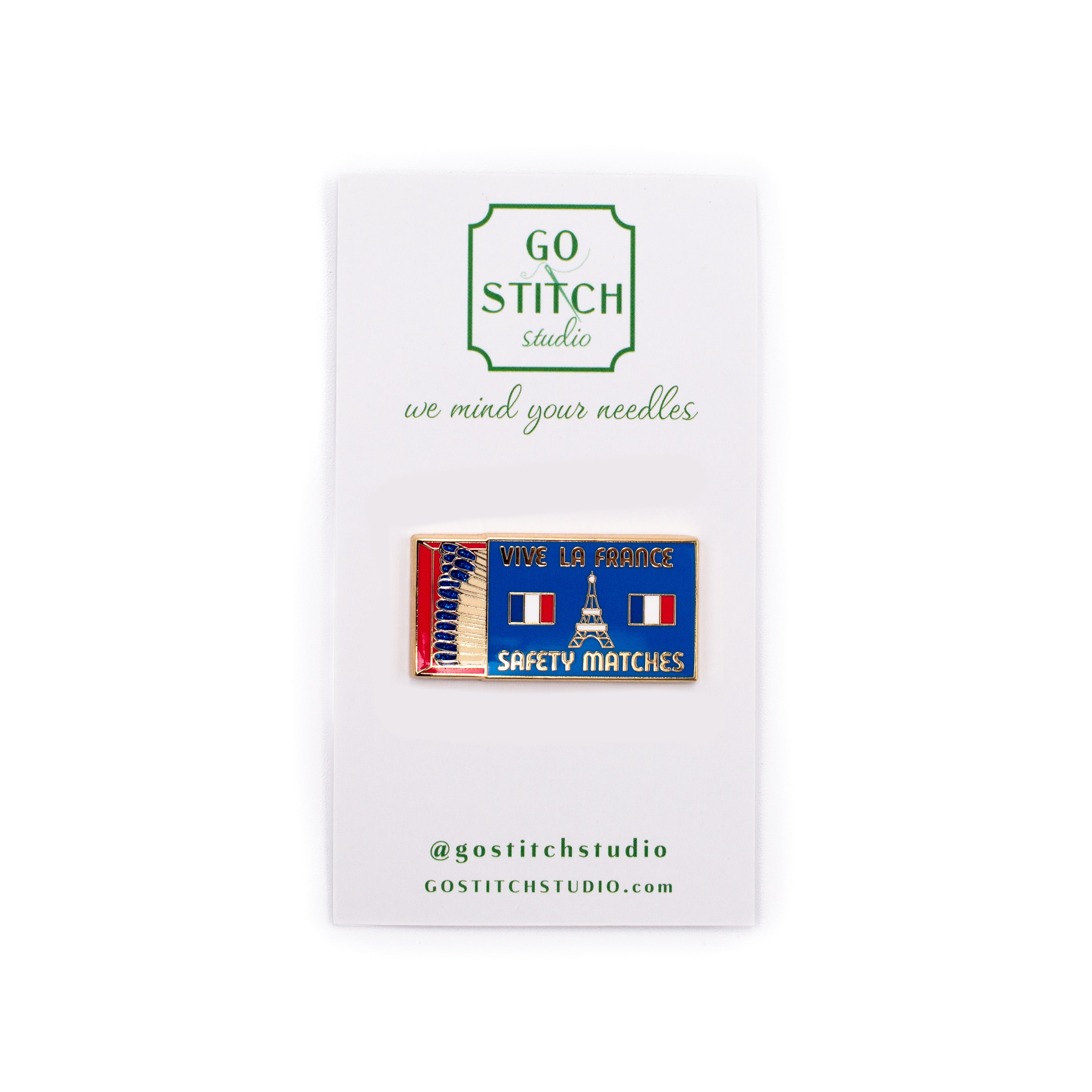 Vive La France Matchbox Needle Minder