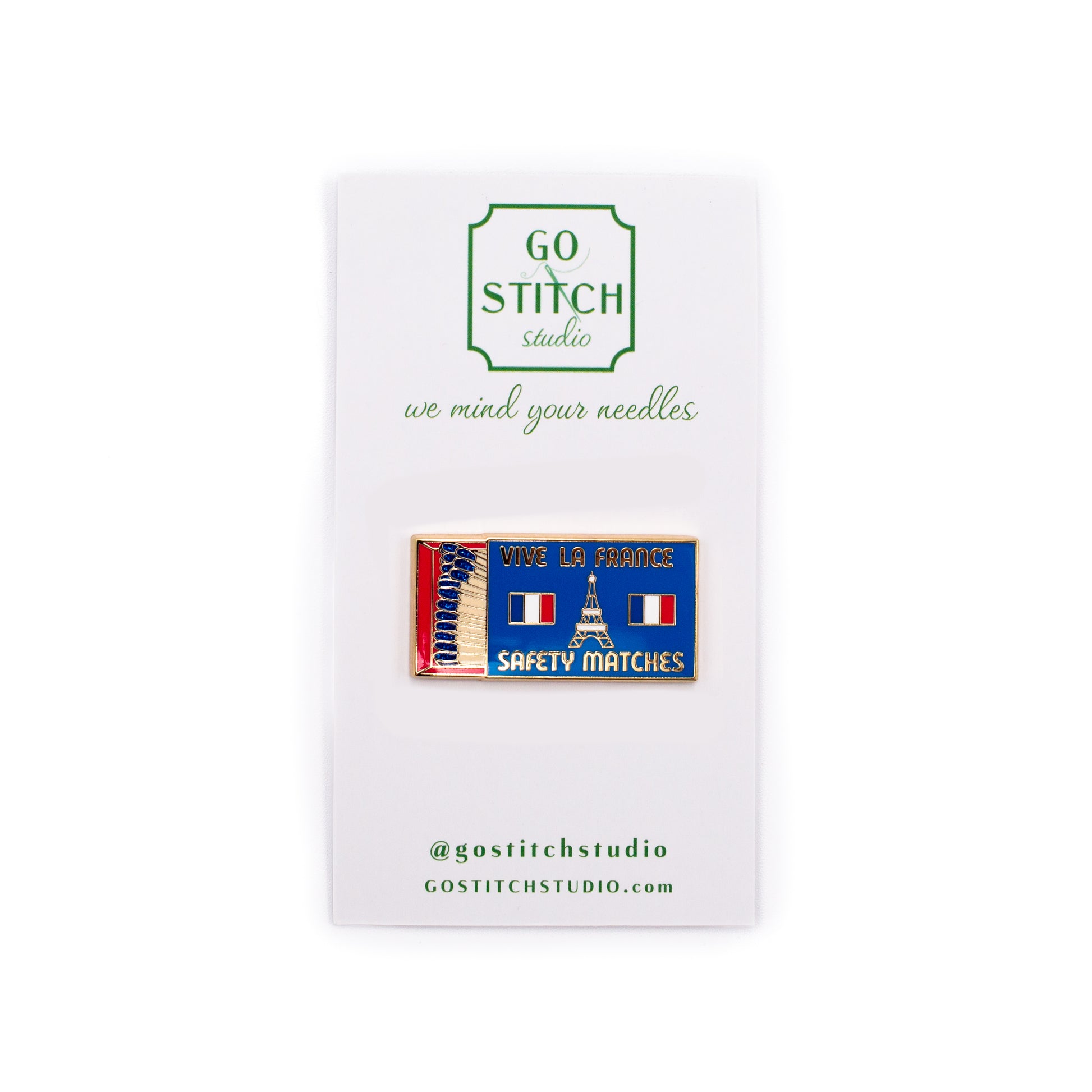 Vive La France Matchbox Needle Minder
