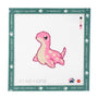 Pink Nessie needlepoint canvas by Angel City Stitchery