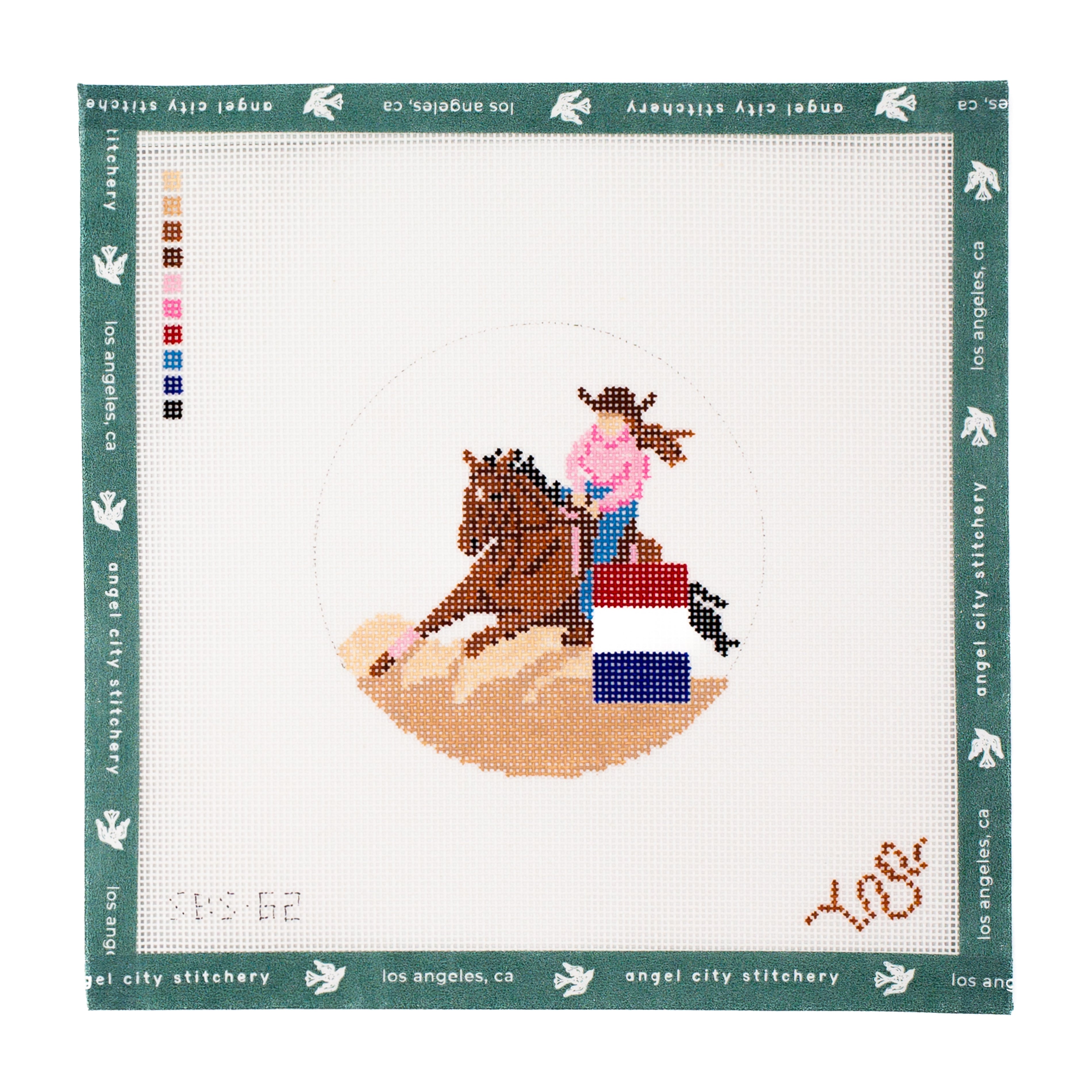 Barrel Racing 4" Round