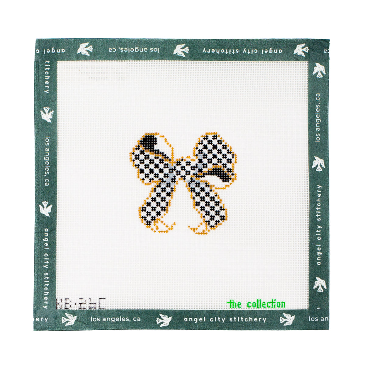 Black & White Bow 2x2