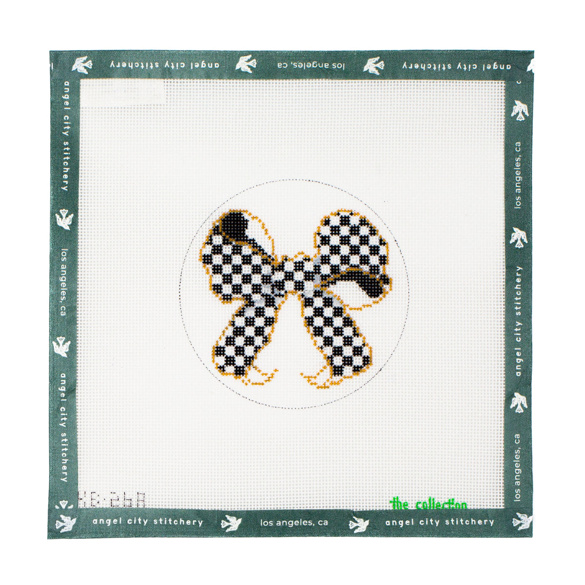 Black & White Bow 4" Round