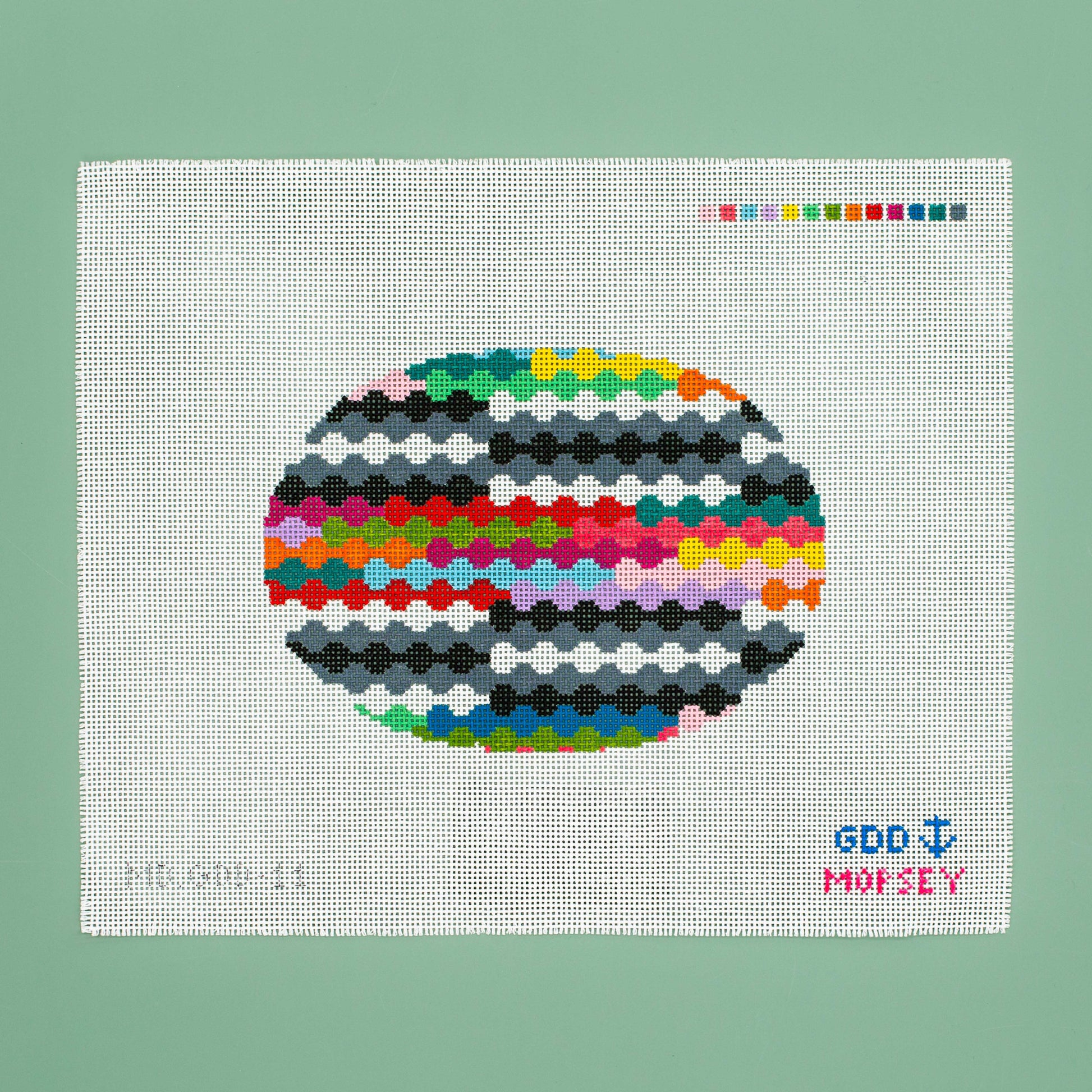 Bubble Lines Oval