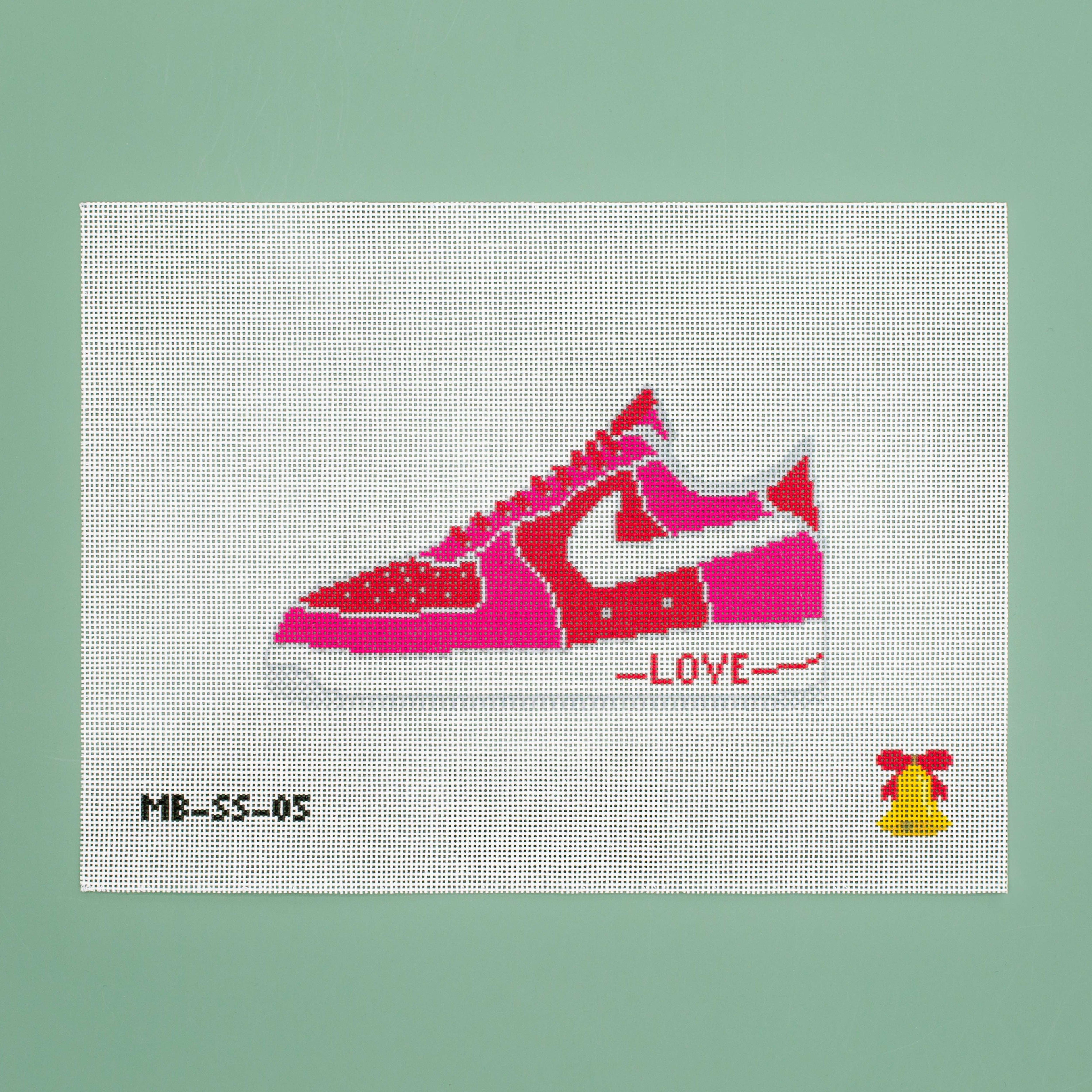 Pink & Red Love Sneaker (18 Mesh)