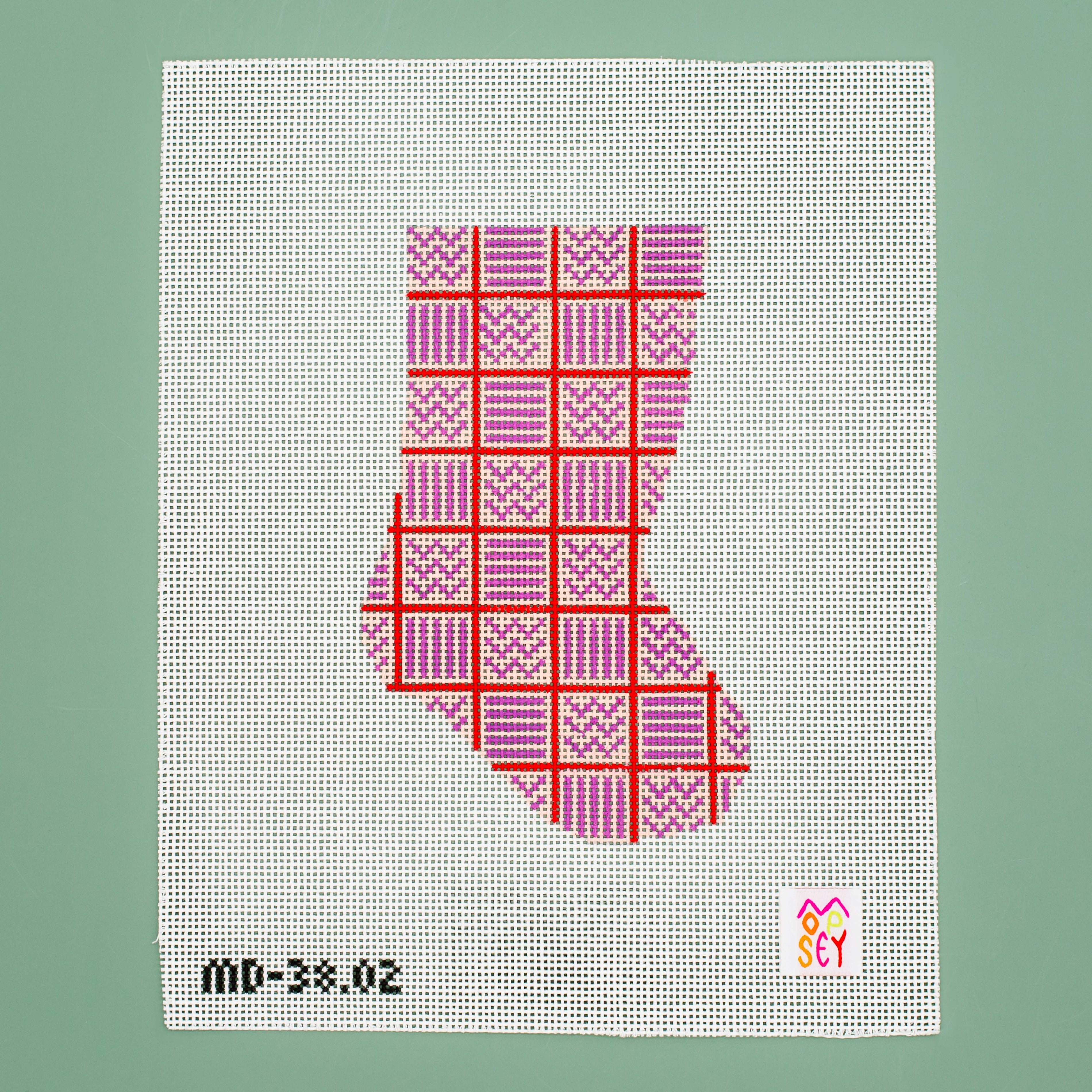 Boho Mini Stocking (Pink/Purple)
