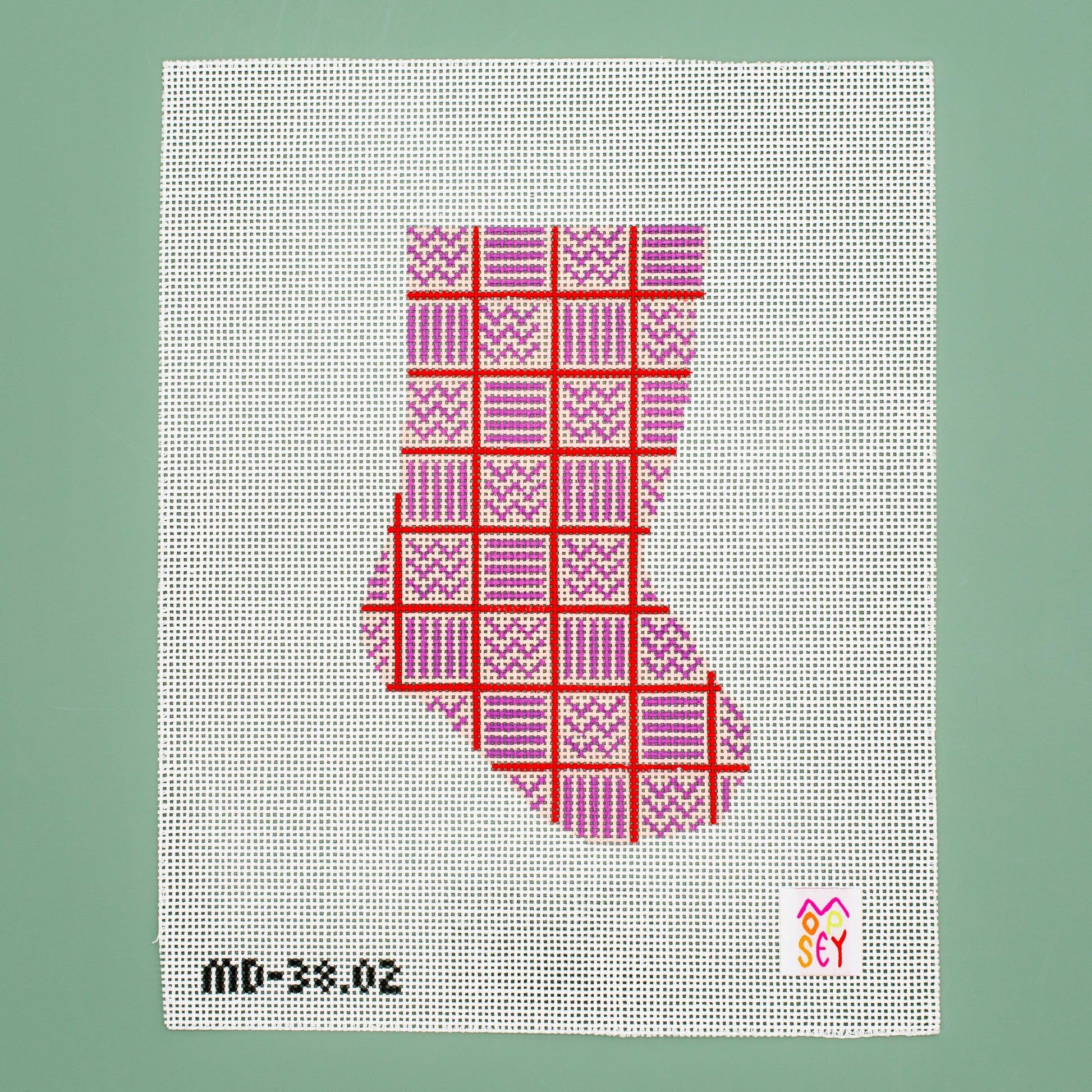 Boho Mini Stocking (Pink/Purple)