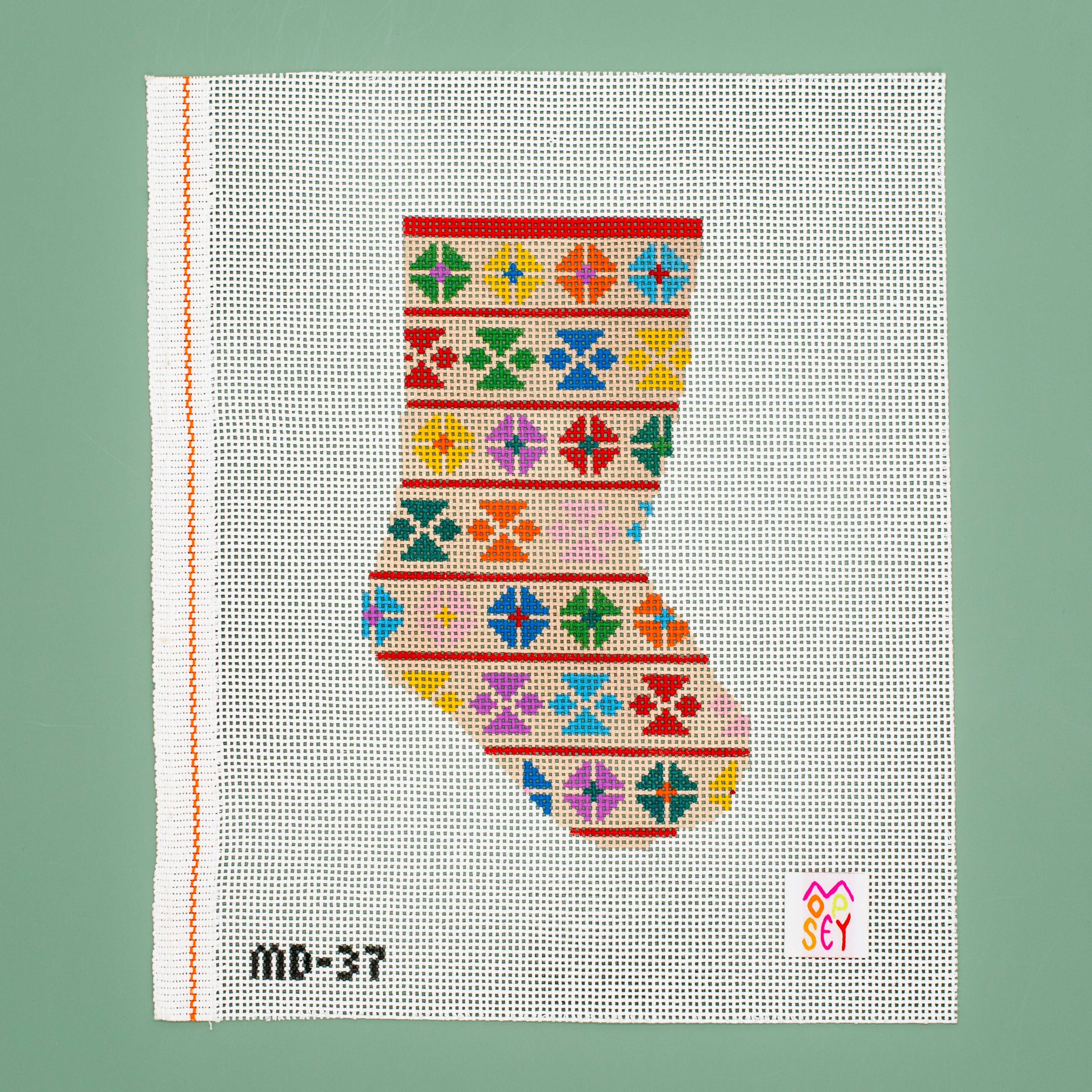 Geo Floral Mini Stocking (Rainbow)