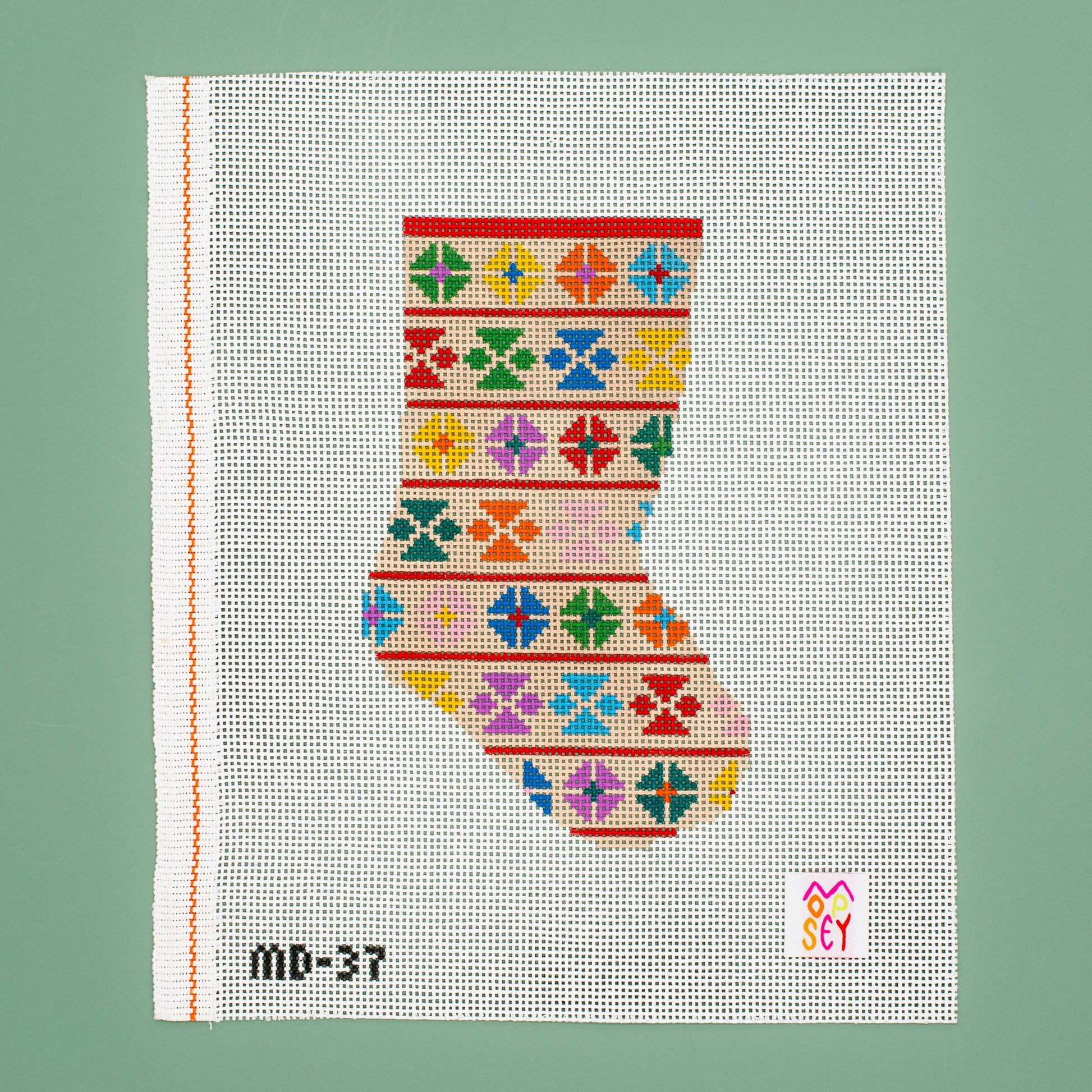Geo Floral Mini Stocking (Rainbow)