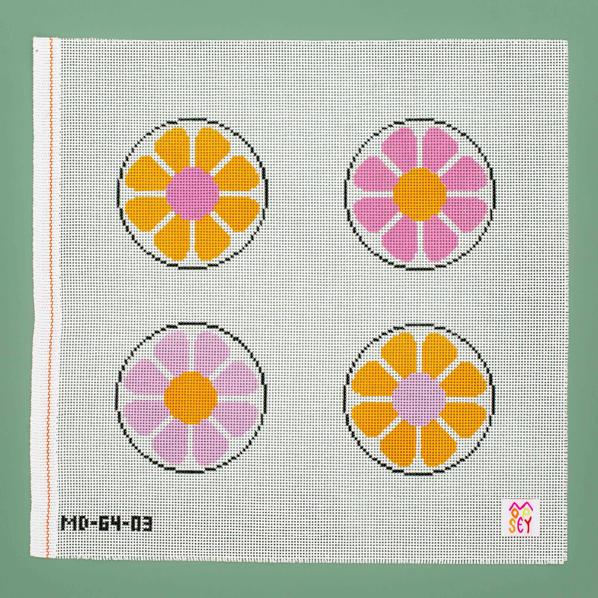 Floral Coasters (Orange & Pink)