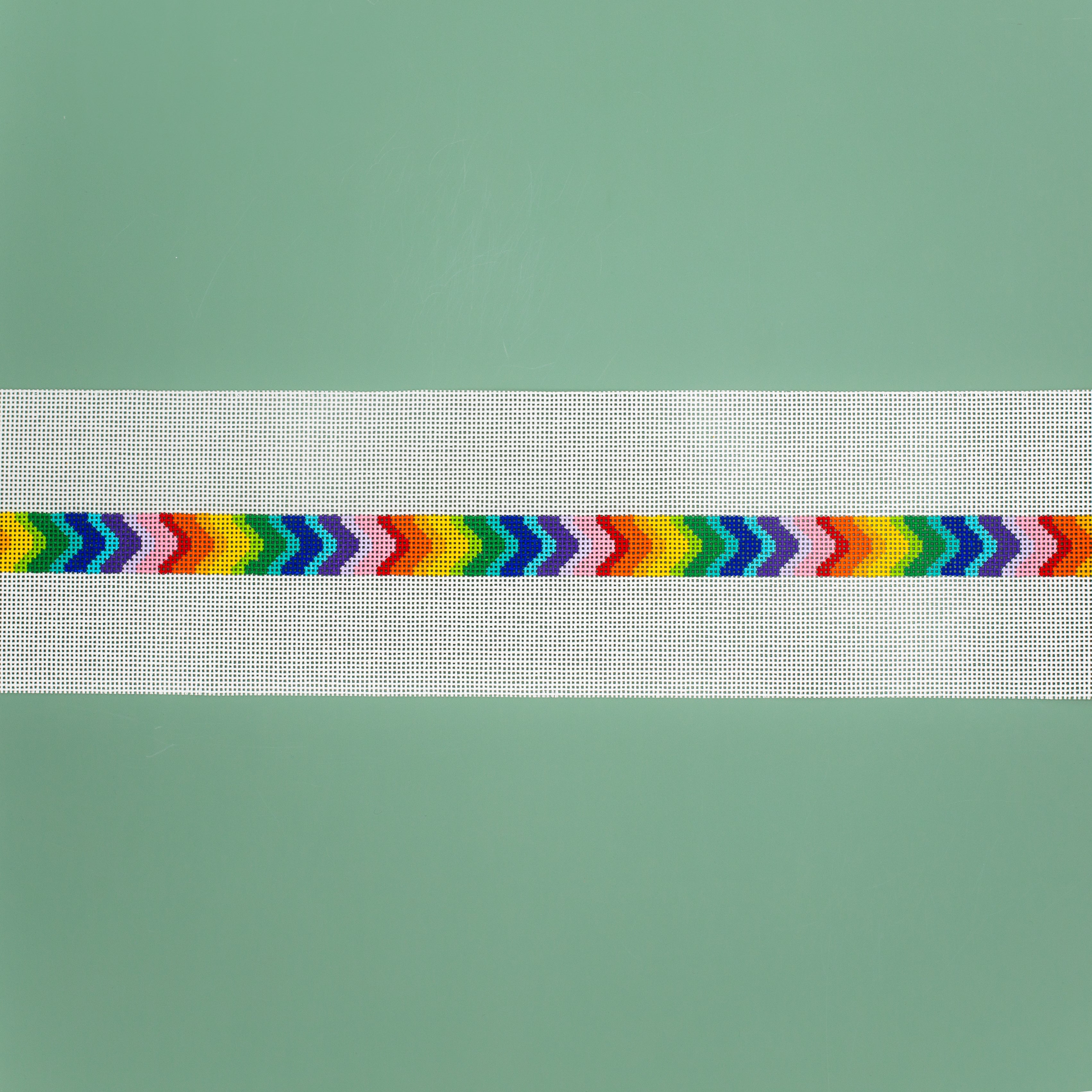 Rainbow Bargello Hatband