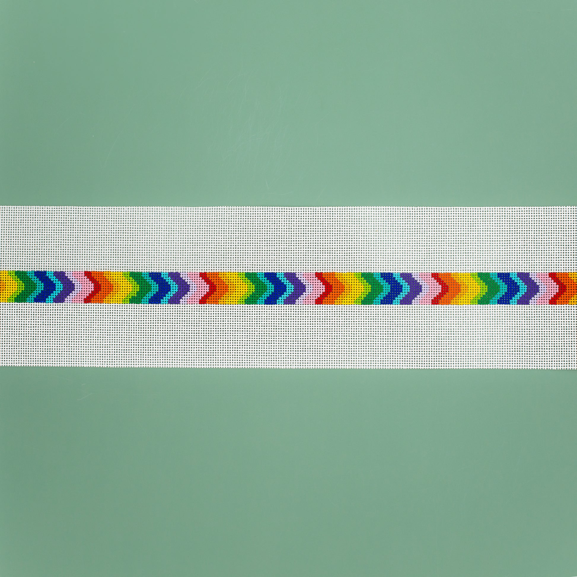 Rainbow Bargello Hatband