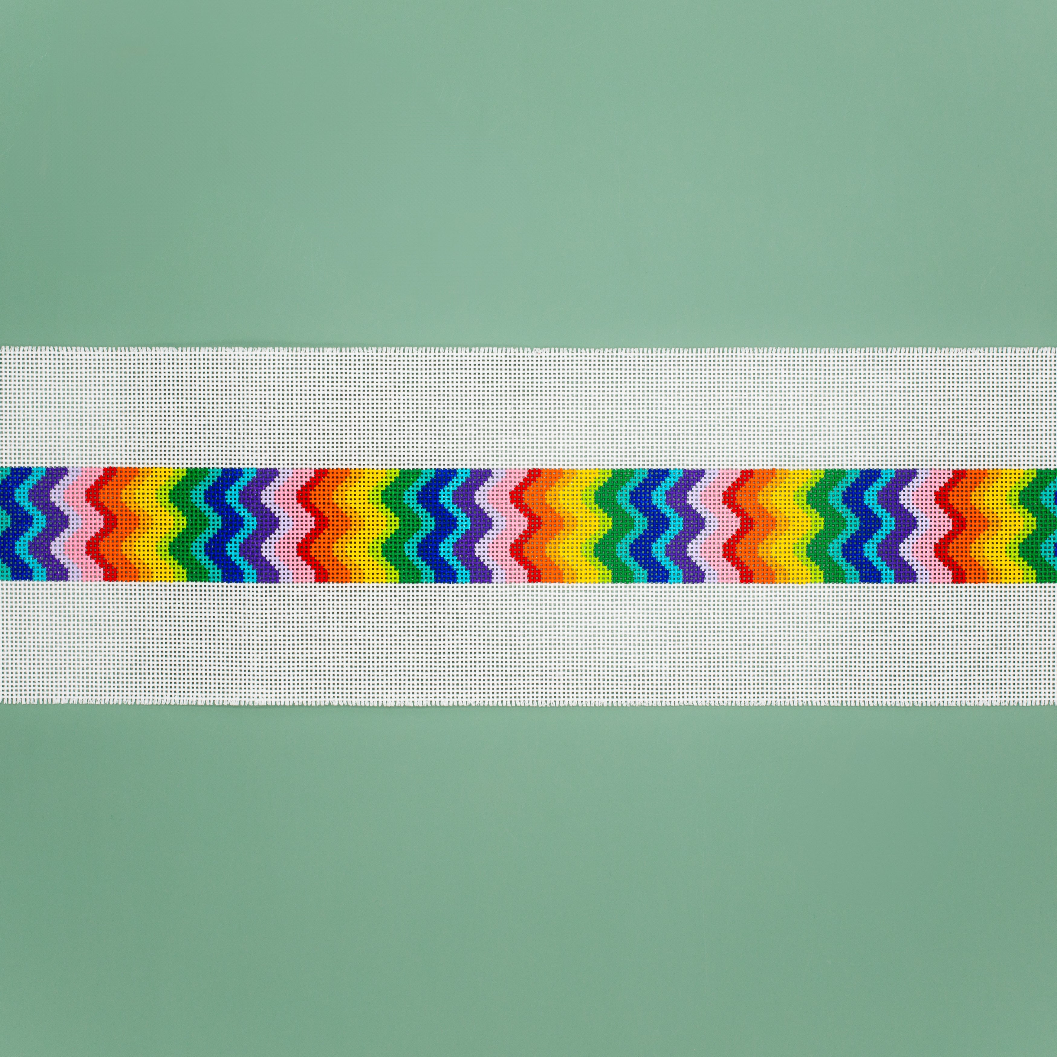 Rainbow Bargello Purse Strap
