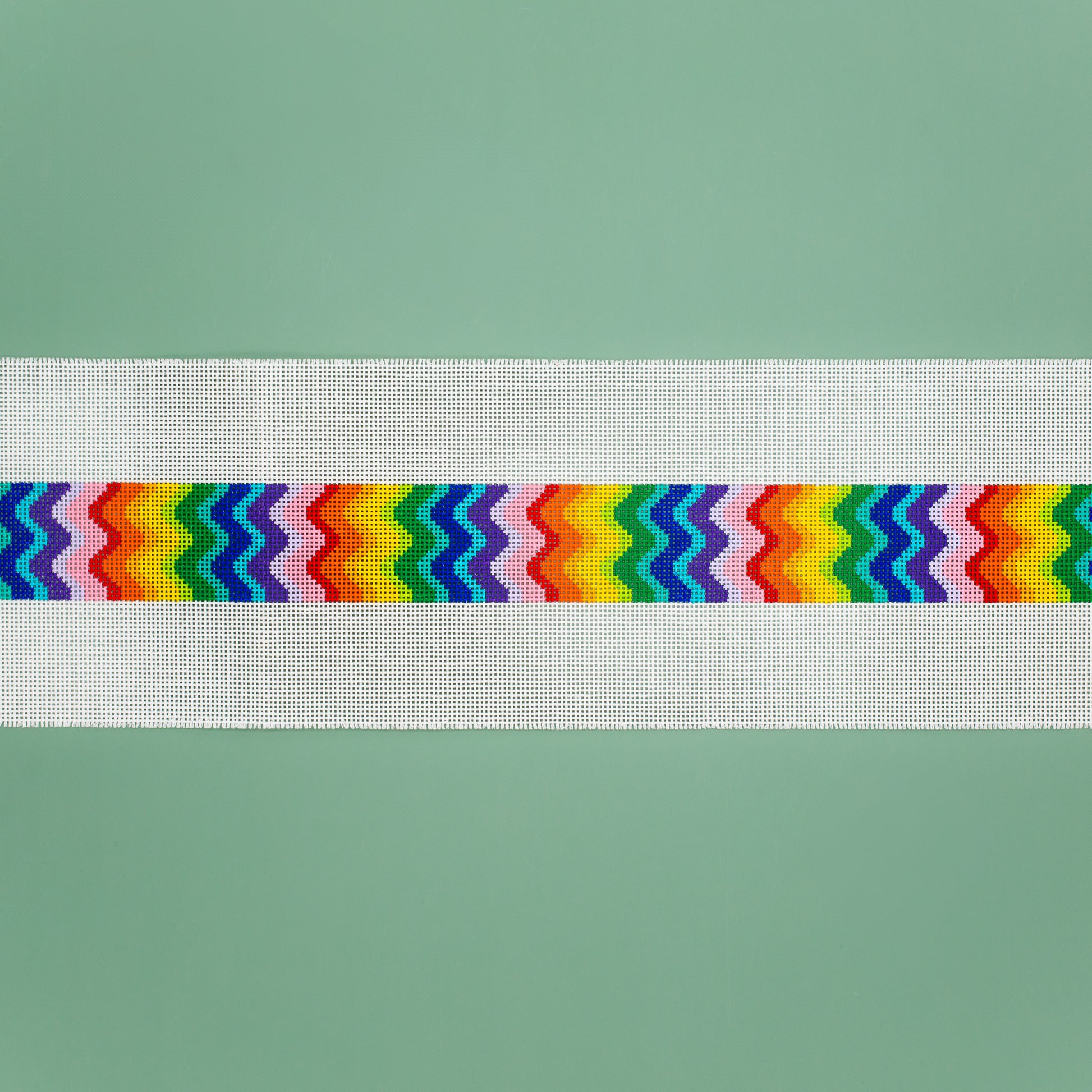 Rainbow Bargello Purse Strap