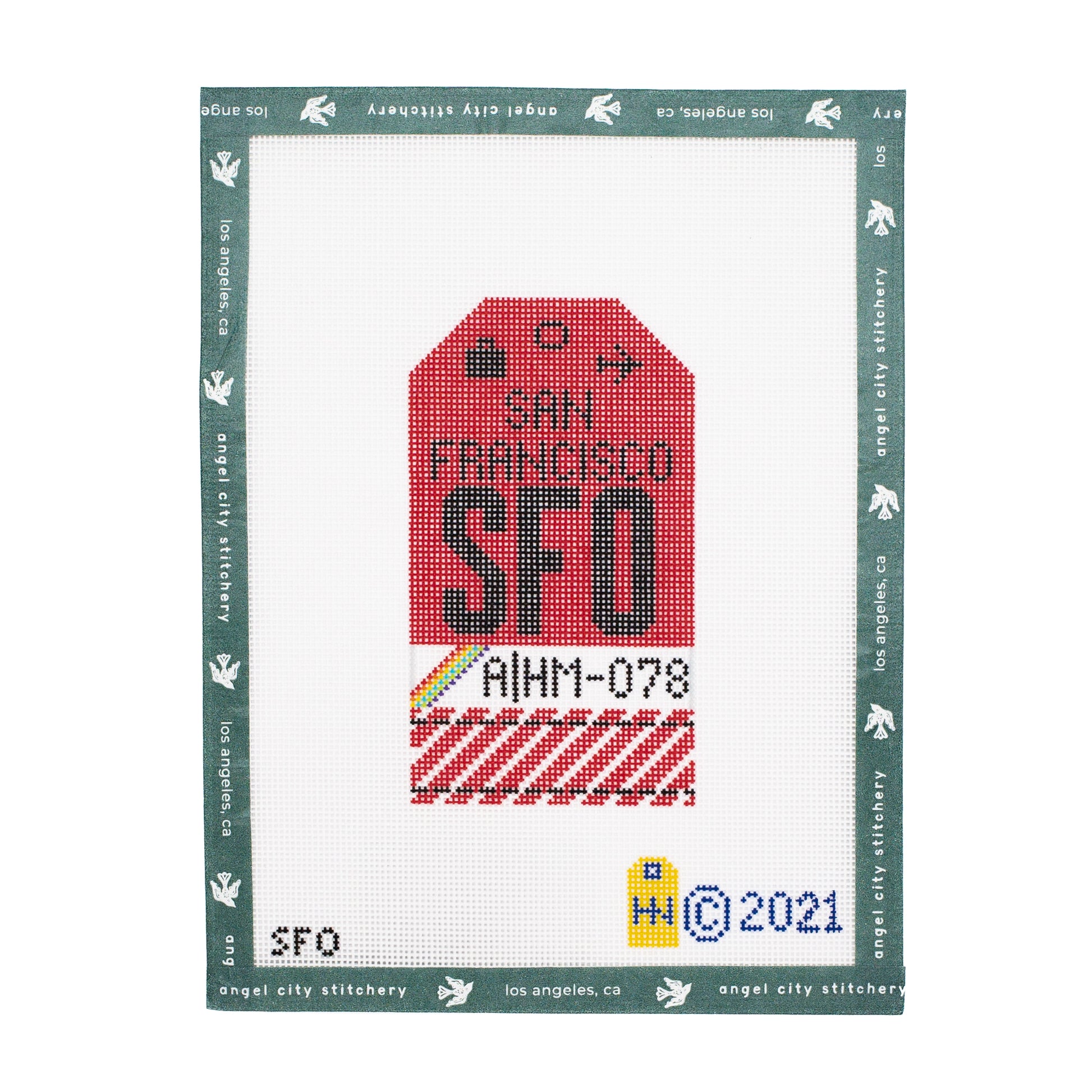 San Francisco Retro Travel Tag