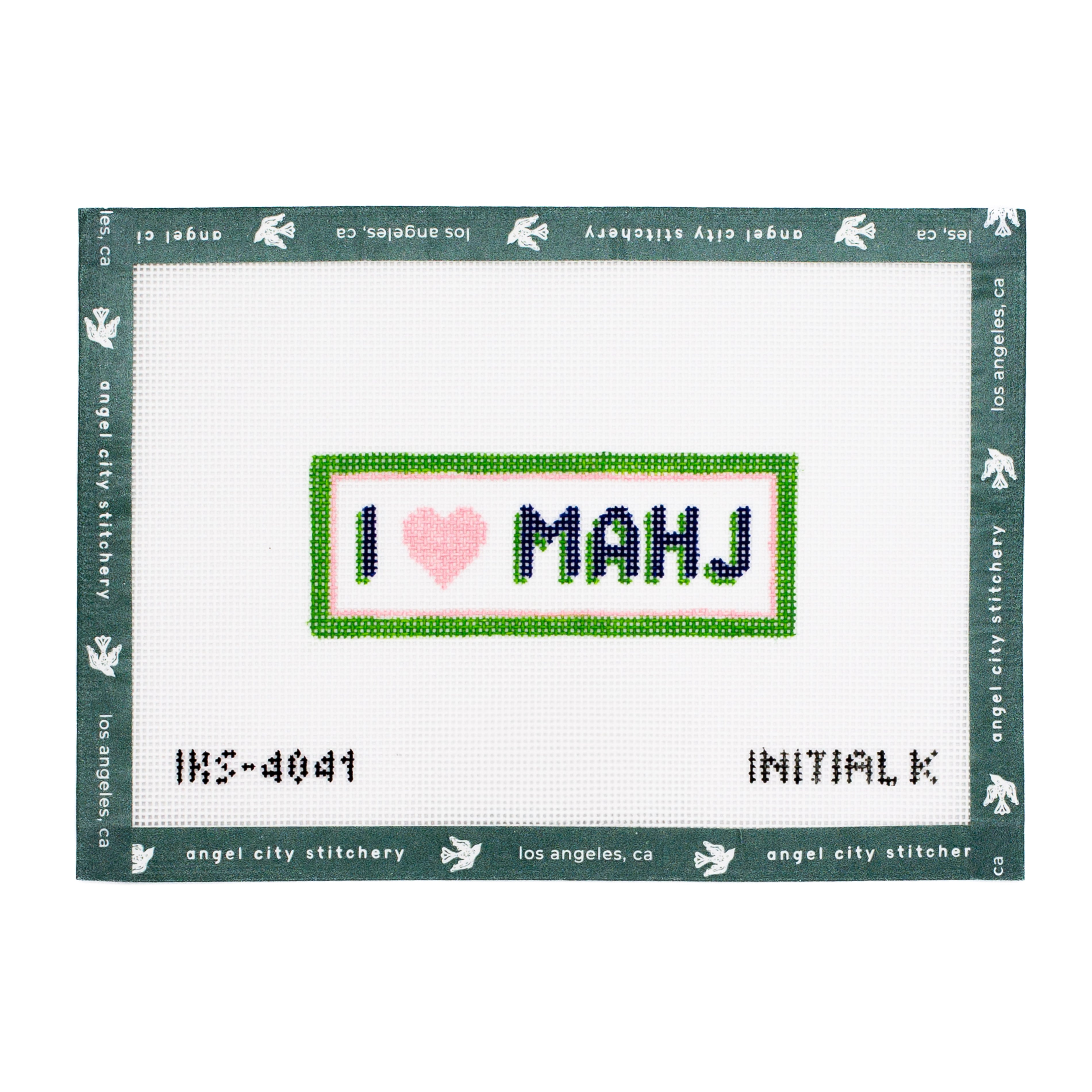 I Heart Mahj Bag Tag