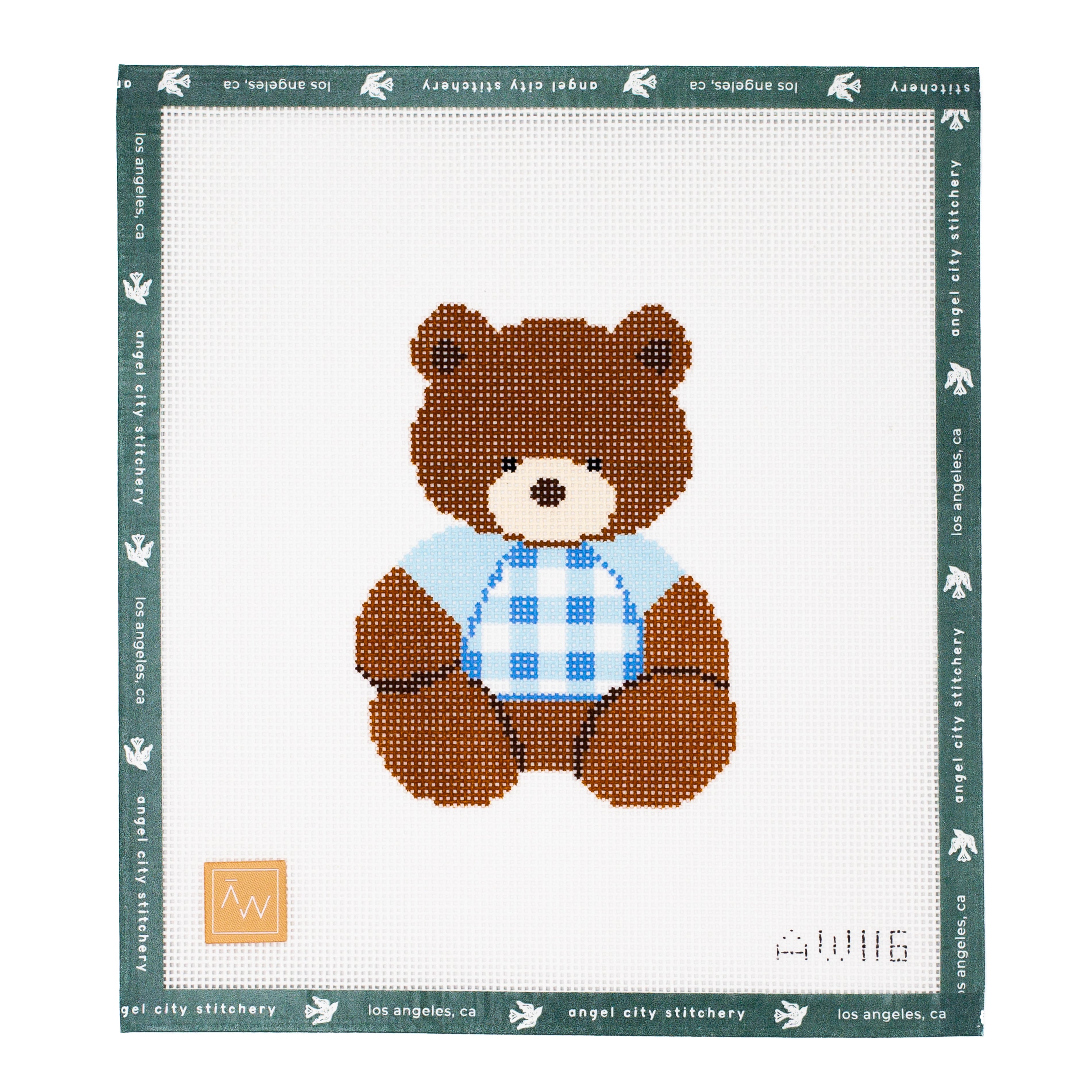 Gingham Bear (Blue)