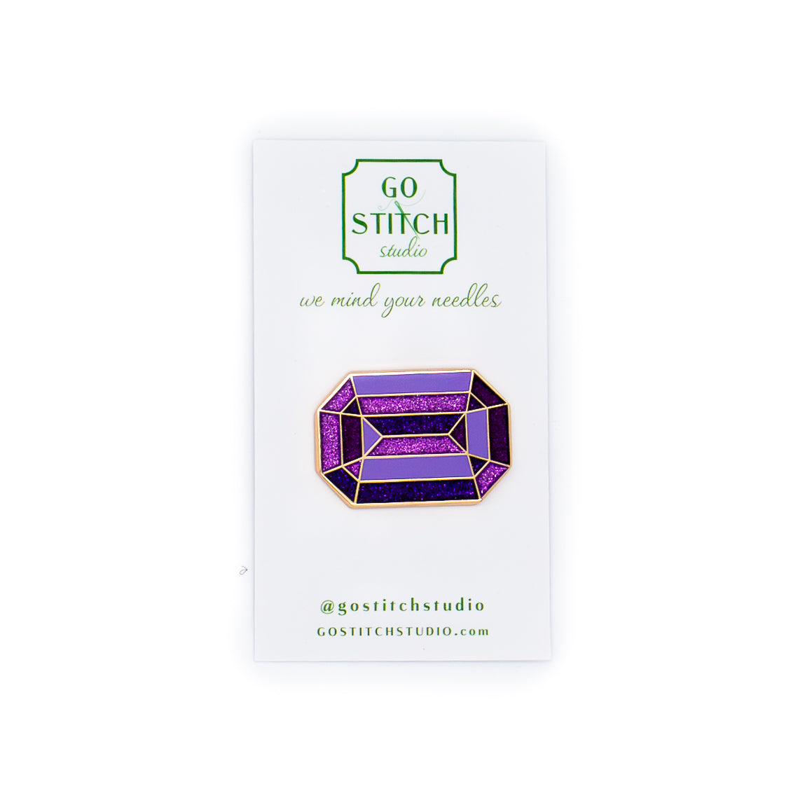 "The Duchess" Amethyst Needle Minder