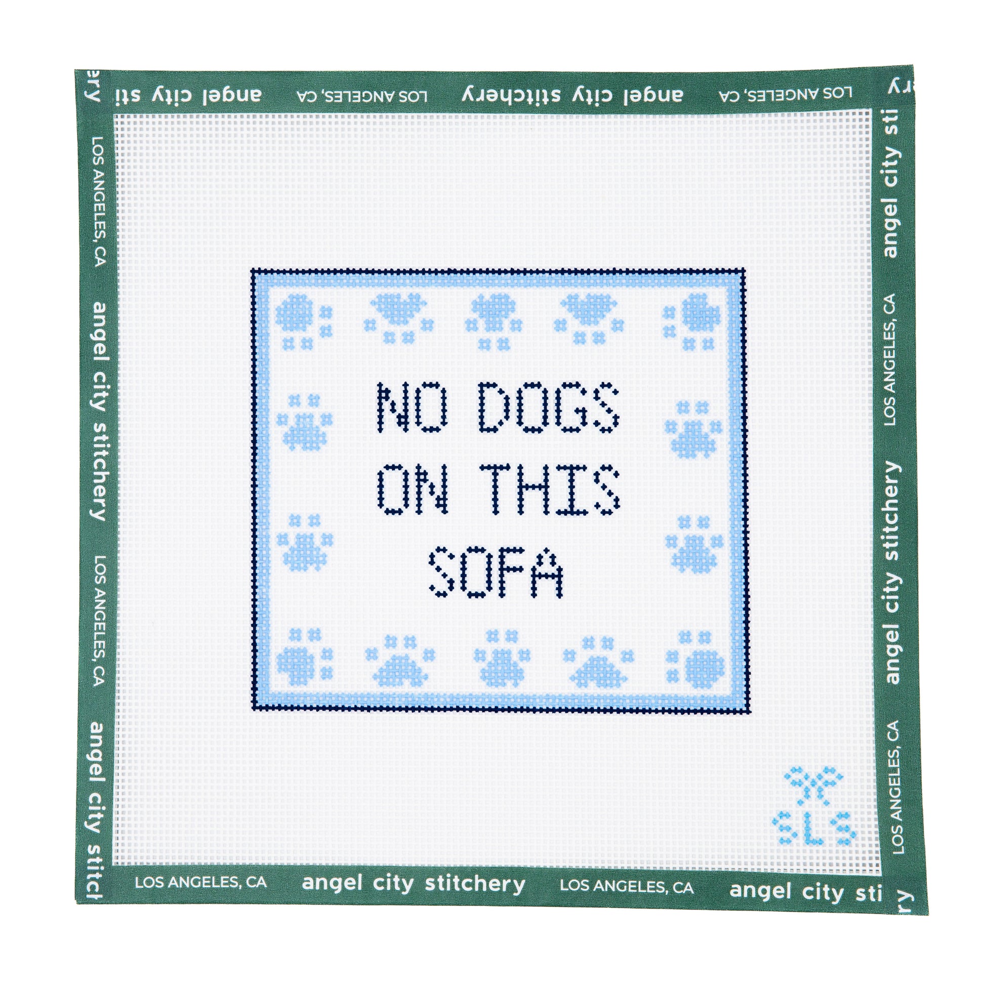 No Dogs on This Sofa (Blue)