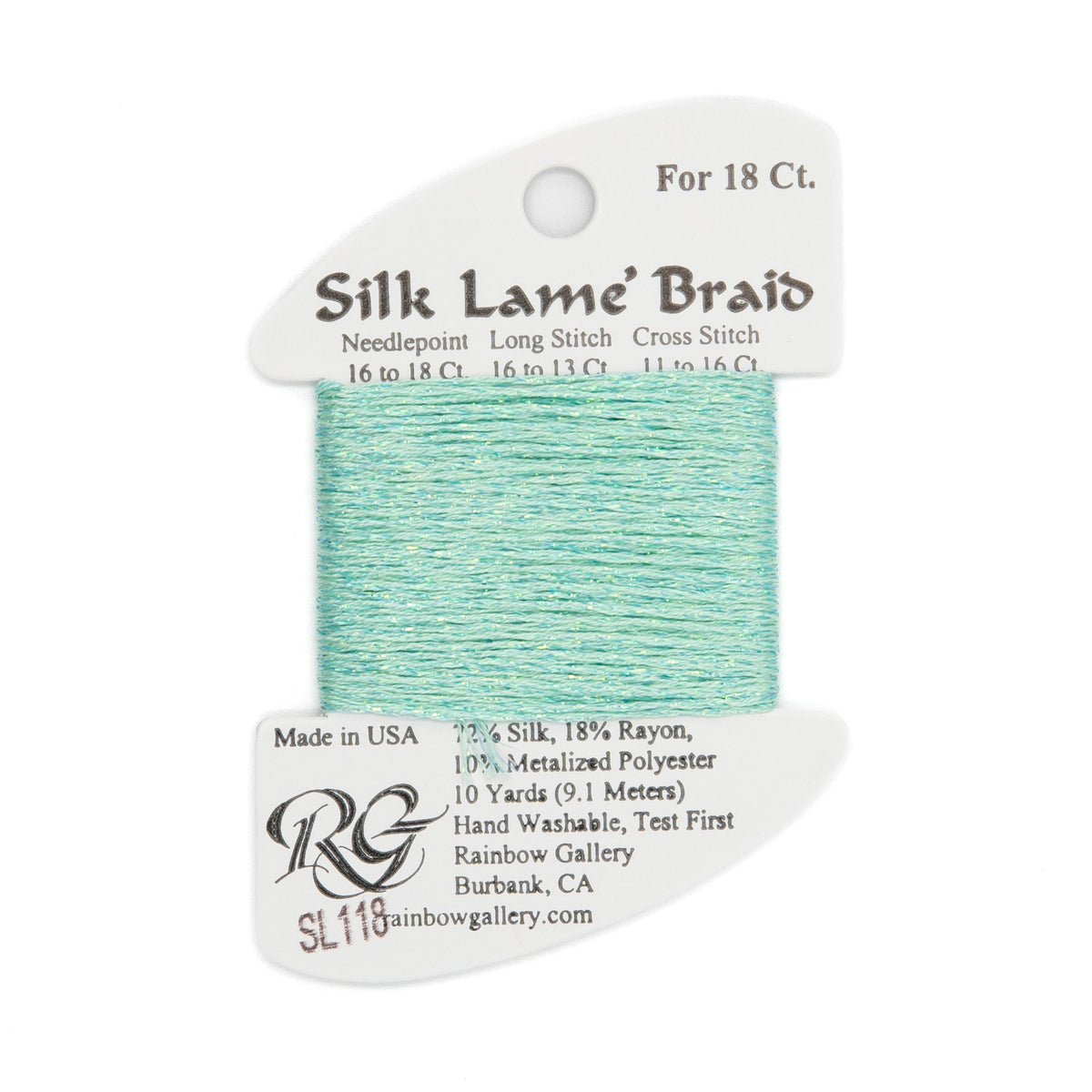 Silk Lame Braid 18 SL118 Sea Spray