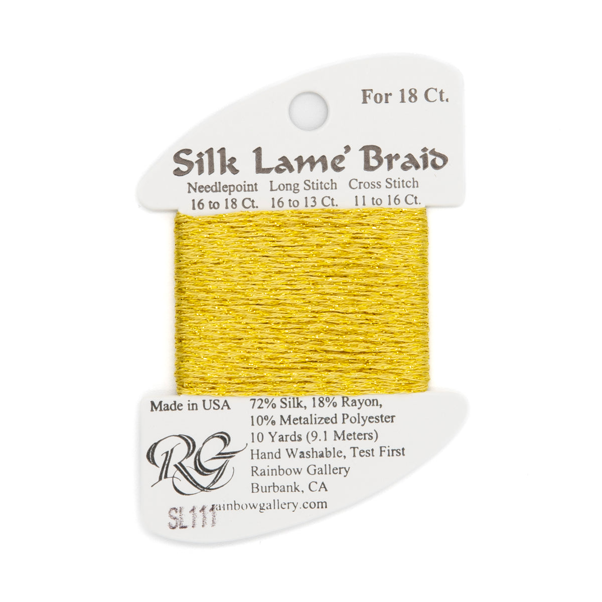 Silk Lame Braid 18 SL111 Chardonnay