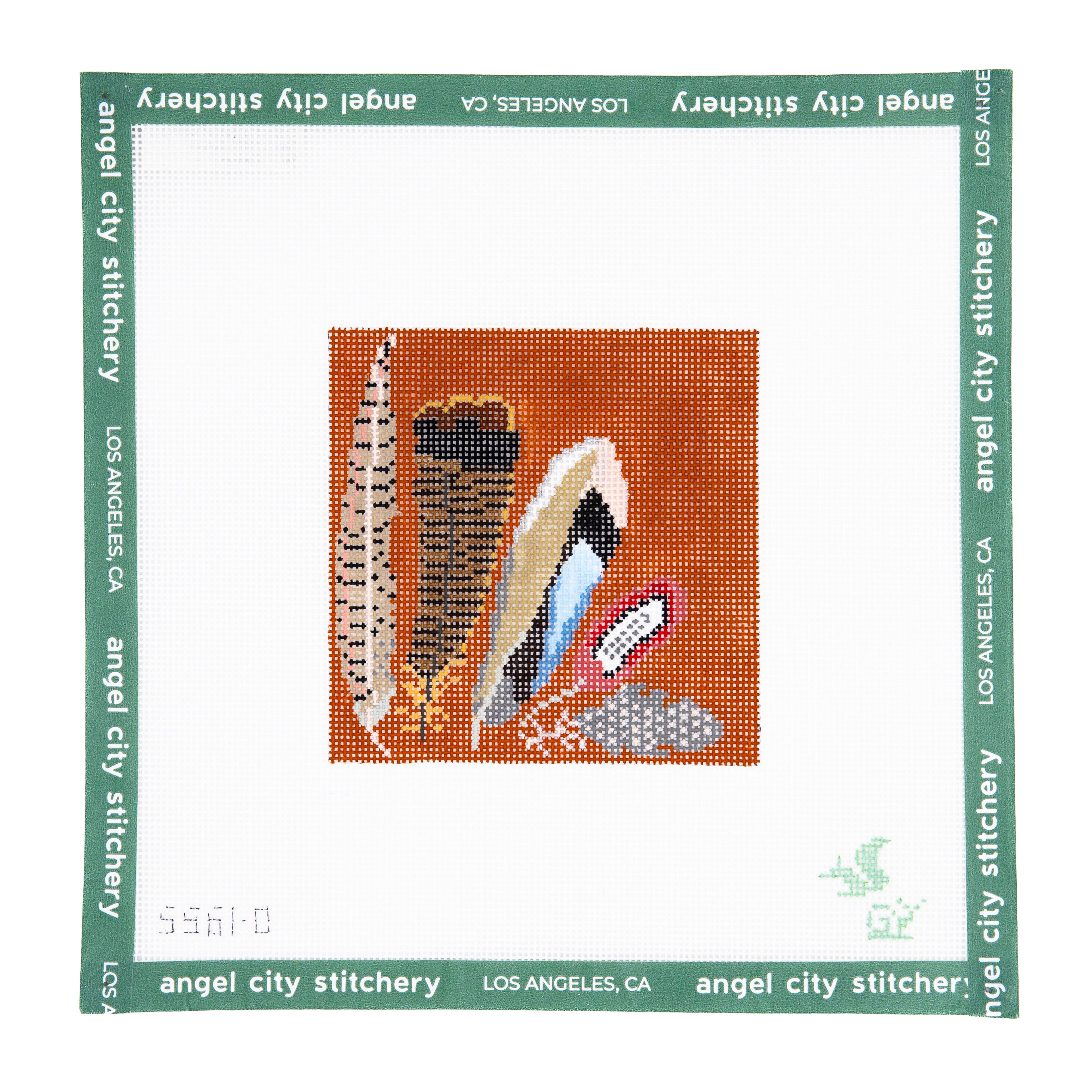 Game Bird Feather Coaster (Orange)