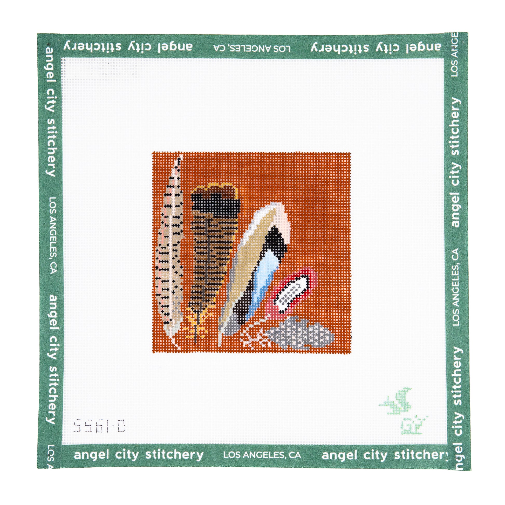 Game Bird Feather Coaster (Orange)