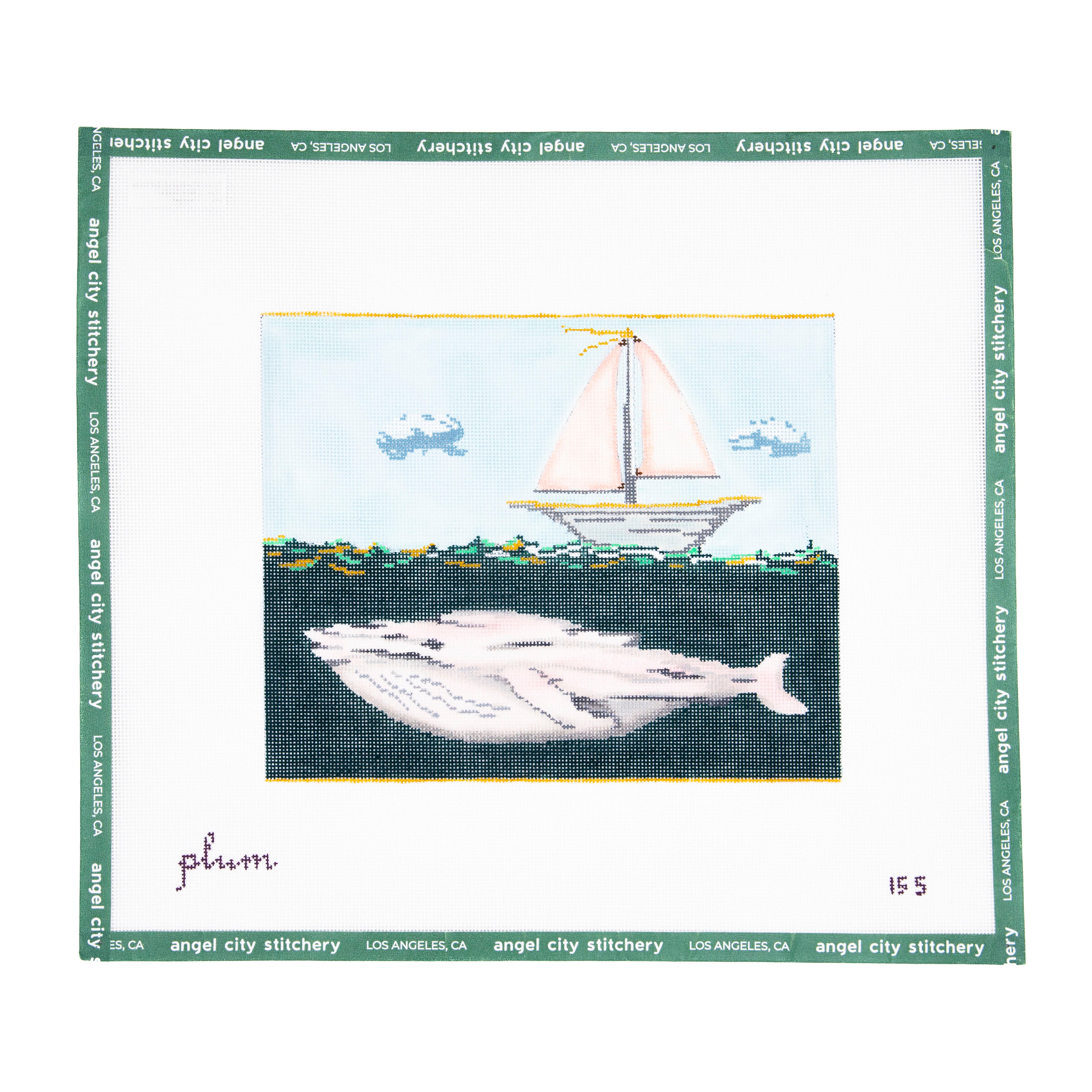 Pink Whale & Sailboat