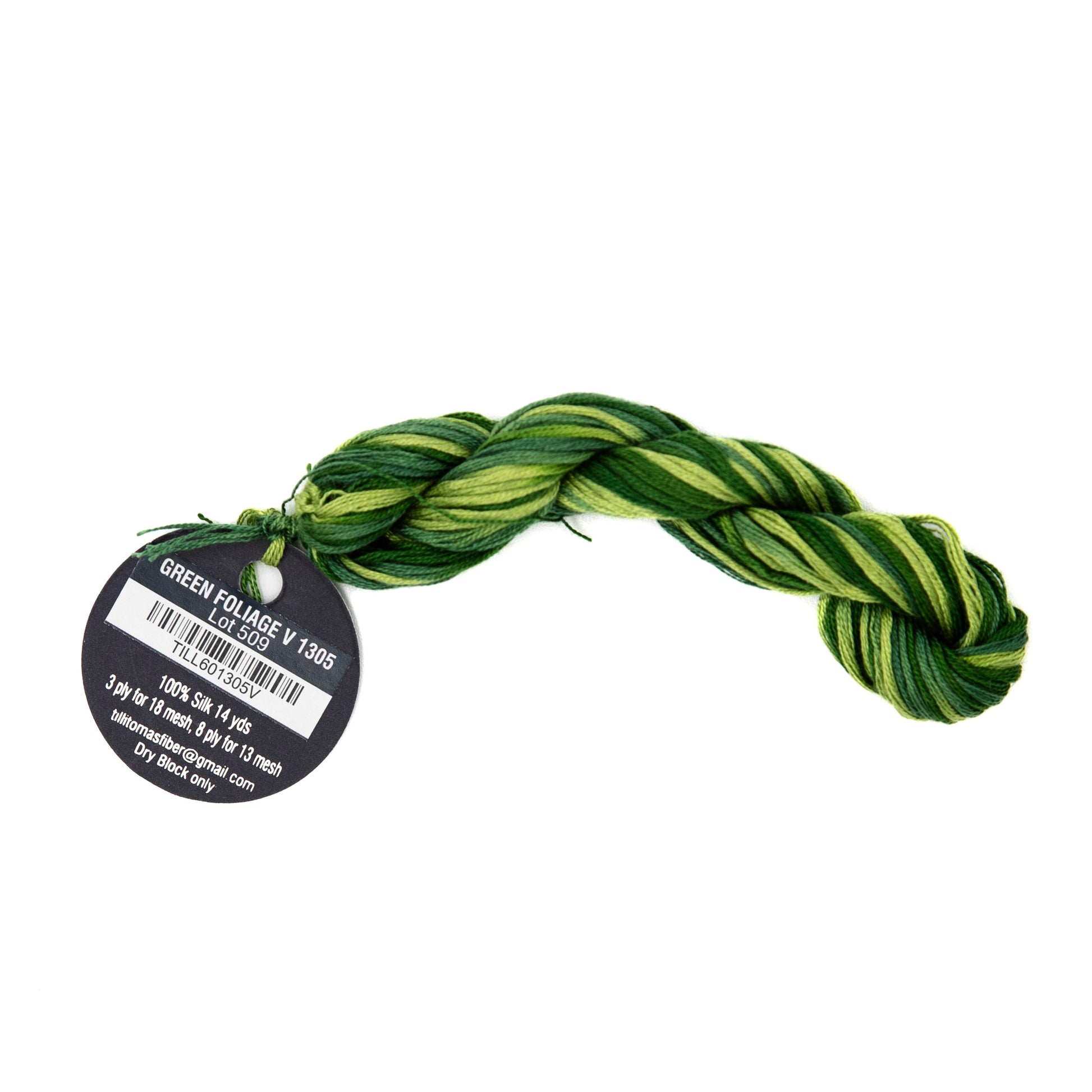 Planet Earth Silk Ply Variegated 1305V Green Foliage