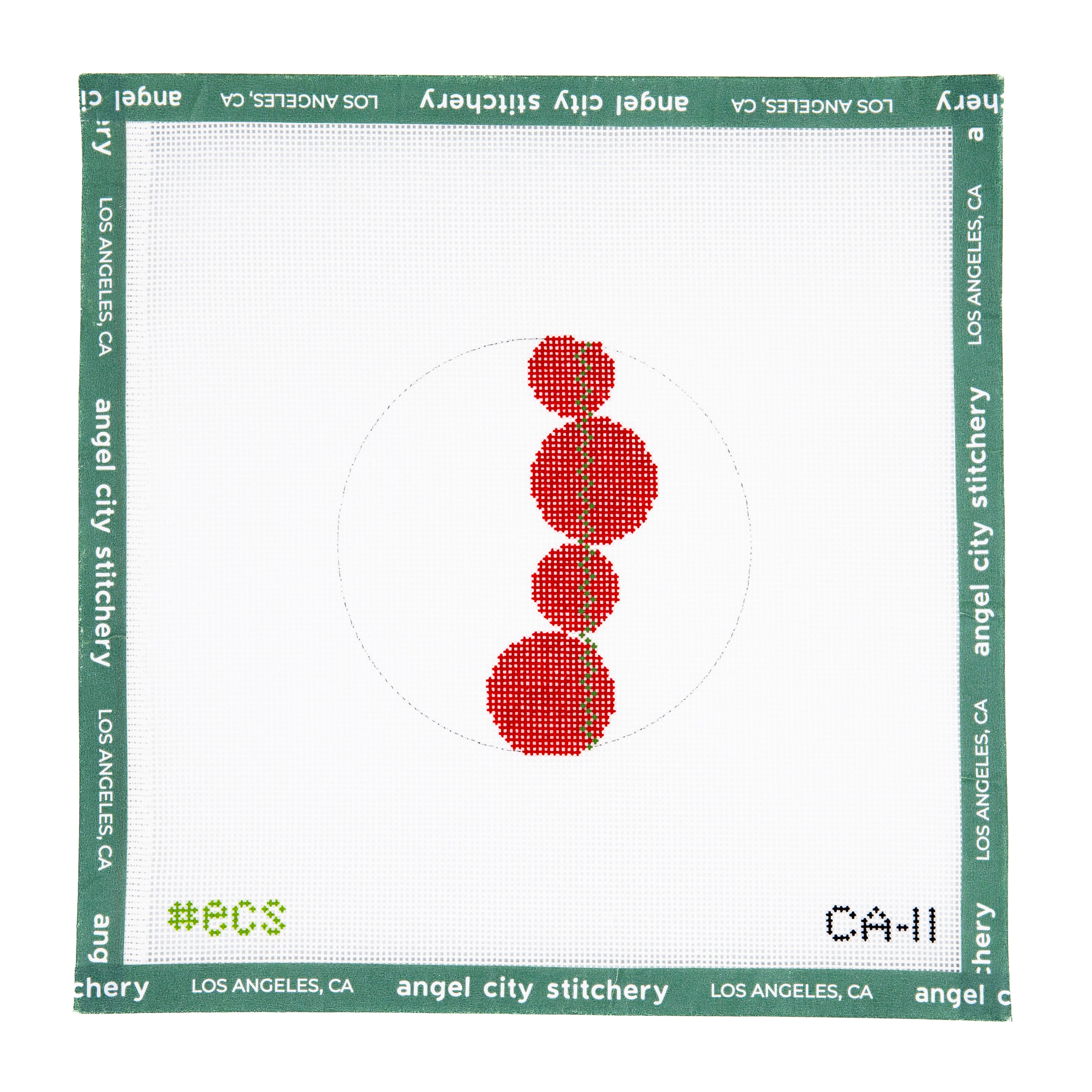 4 Red Circles (Card Art Ornament)