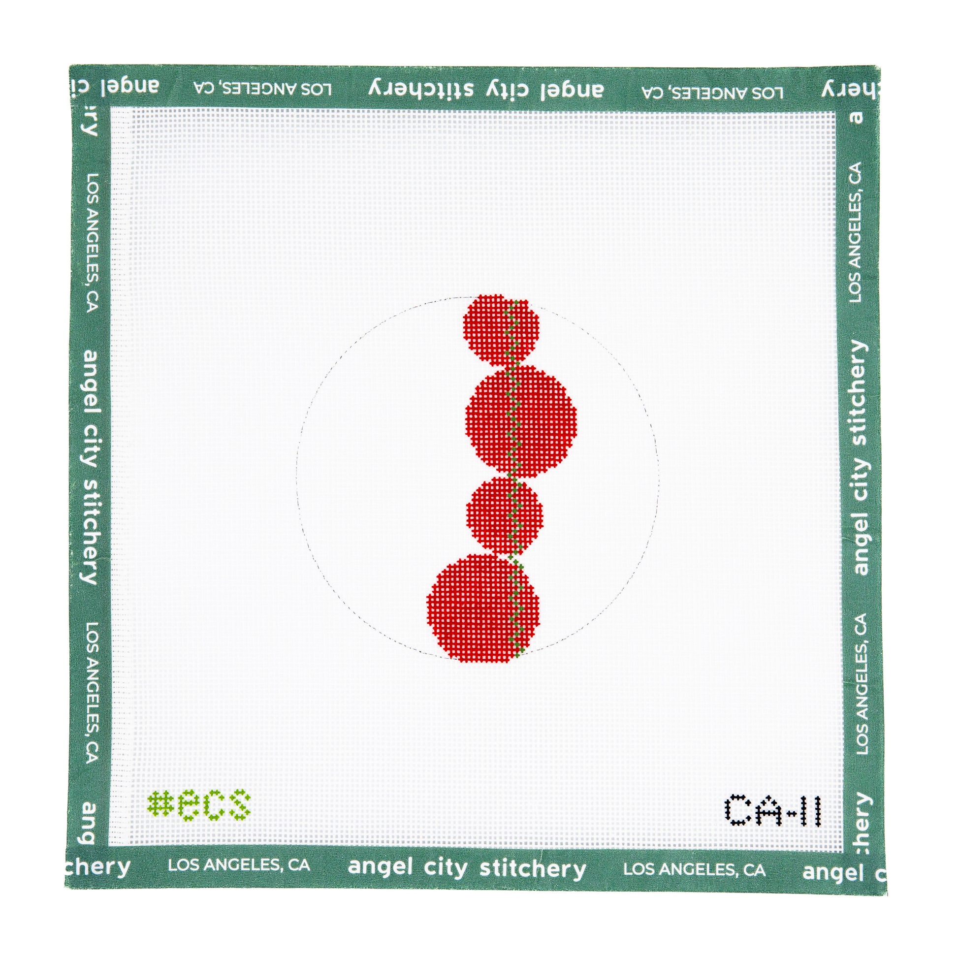 4 Red Circles (Card Art Ornament)