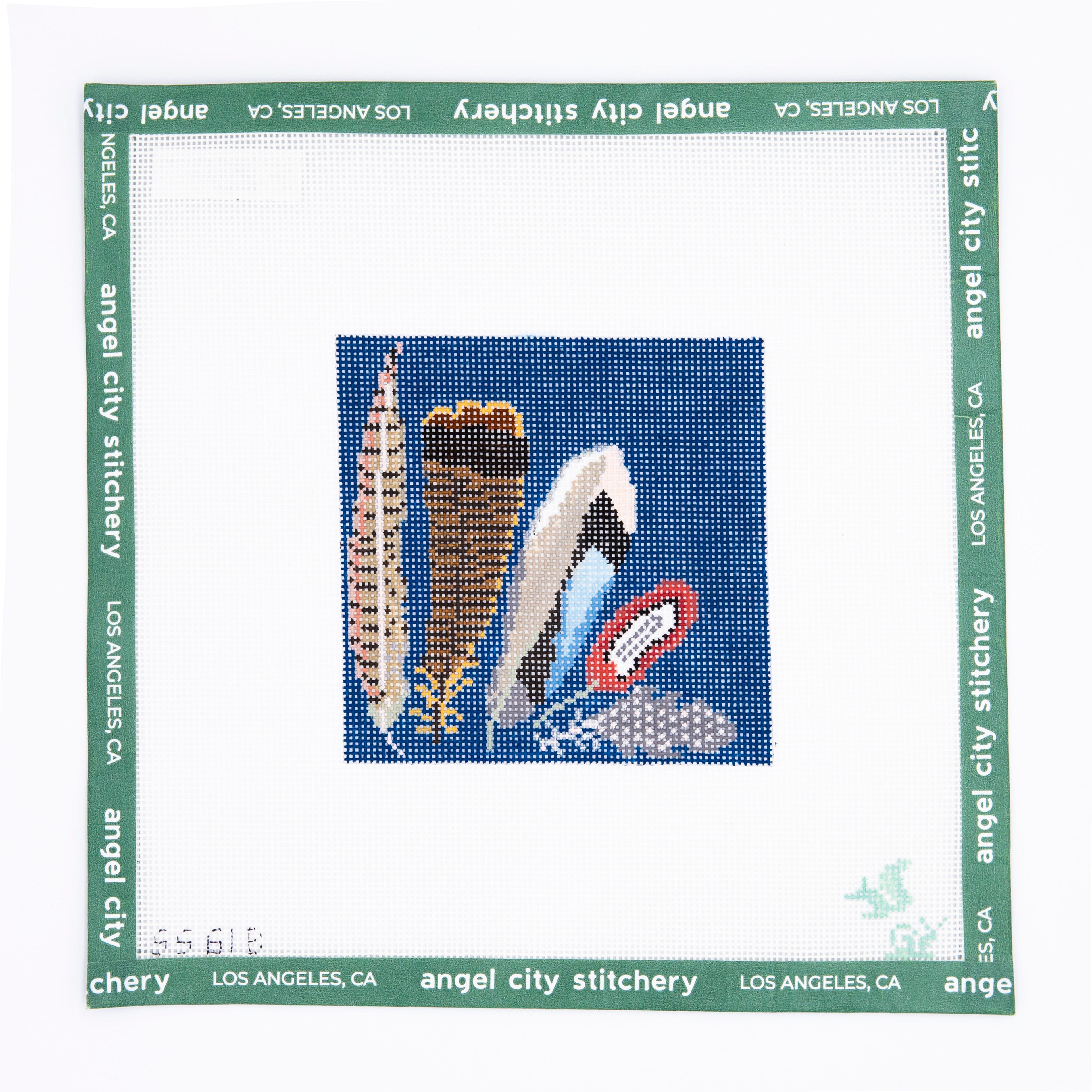 Game Bird Feather Coaster (Blue)