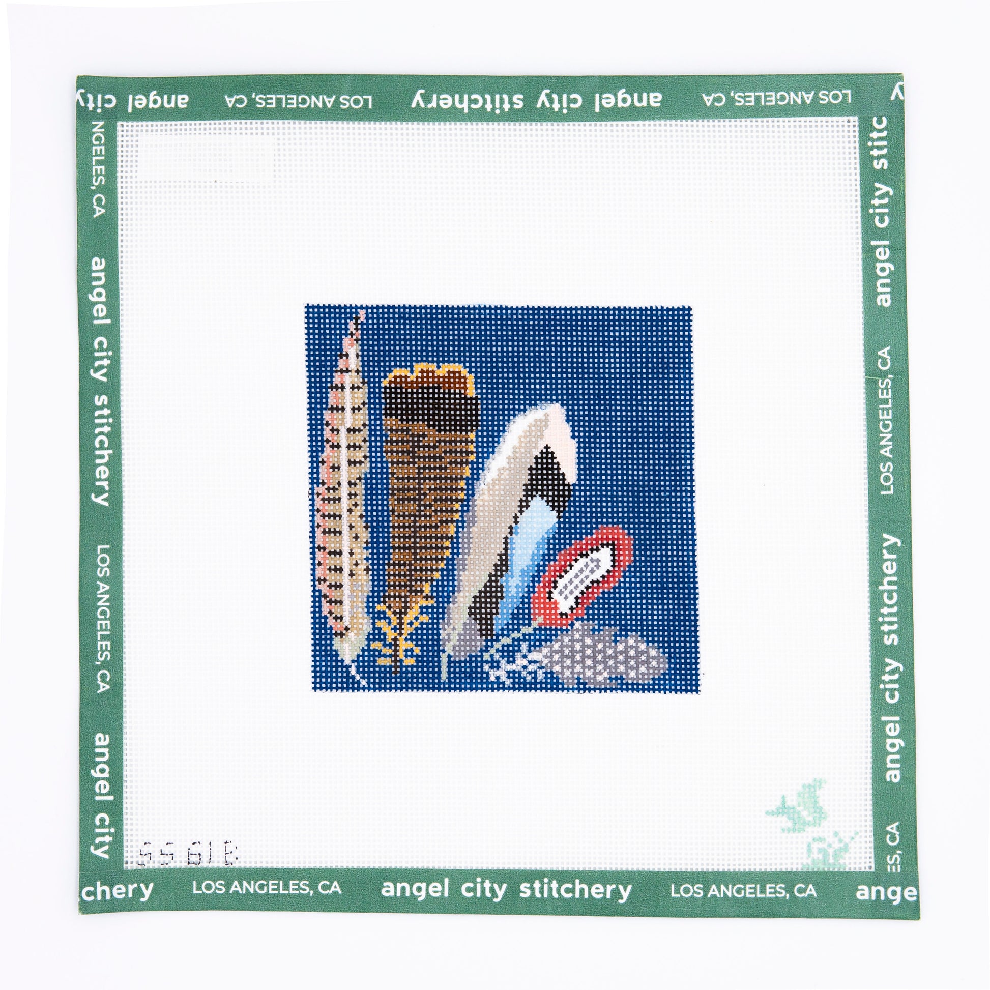 Game Bird Feather Coaster (Blue)