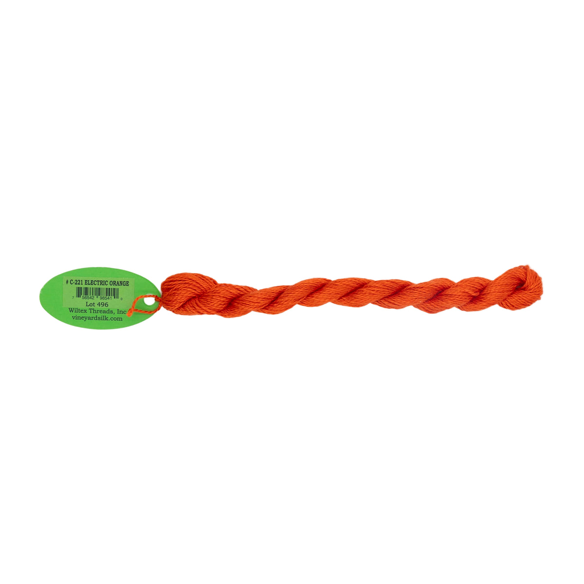 Vineyard Silk Skein C-221 Electric Orange