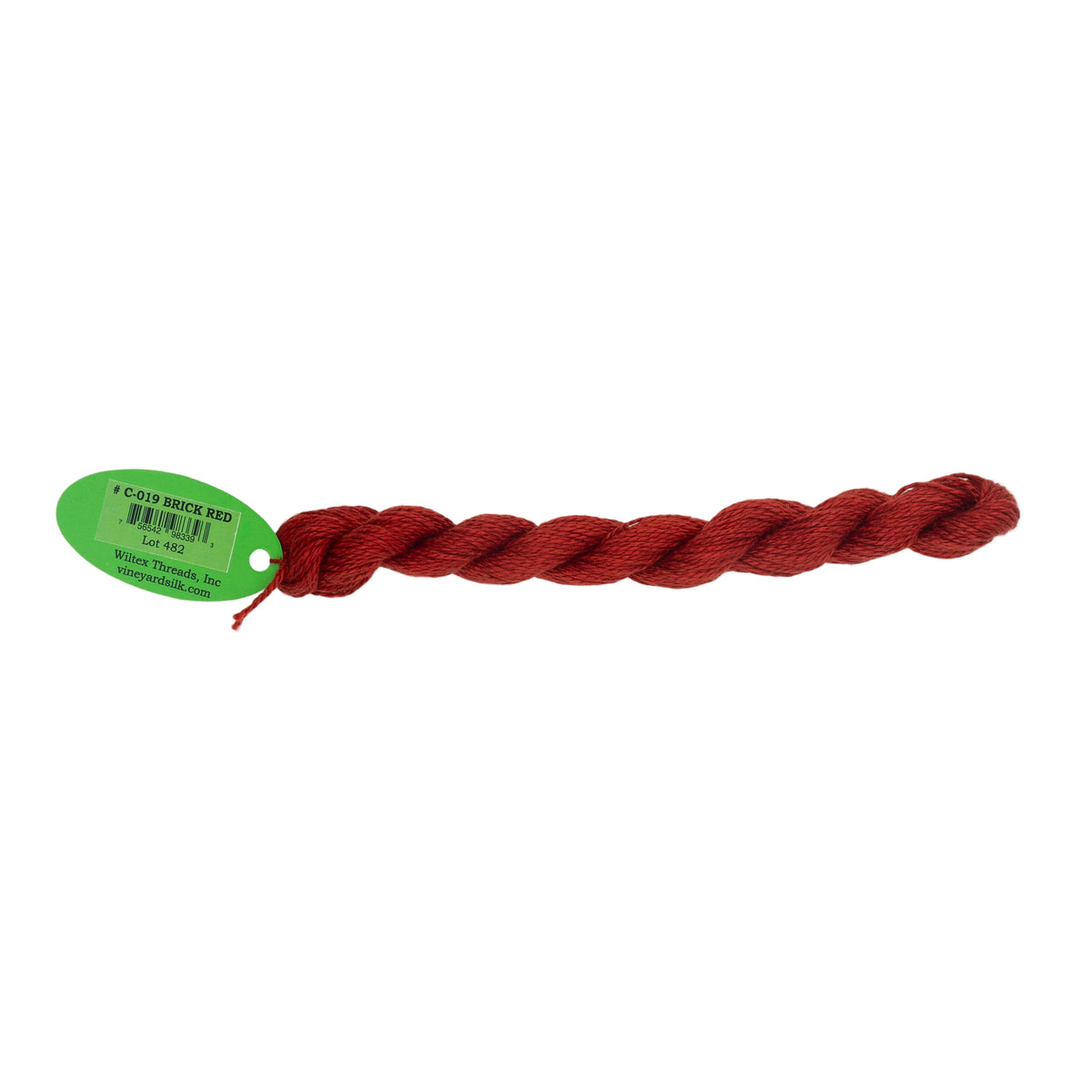Vineyard Silk Skein C-019 Brick Red