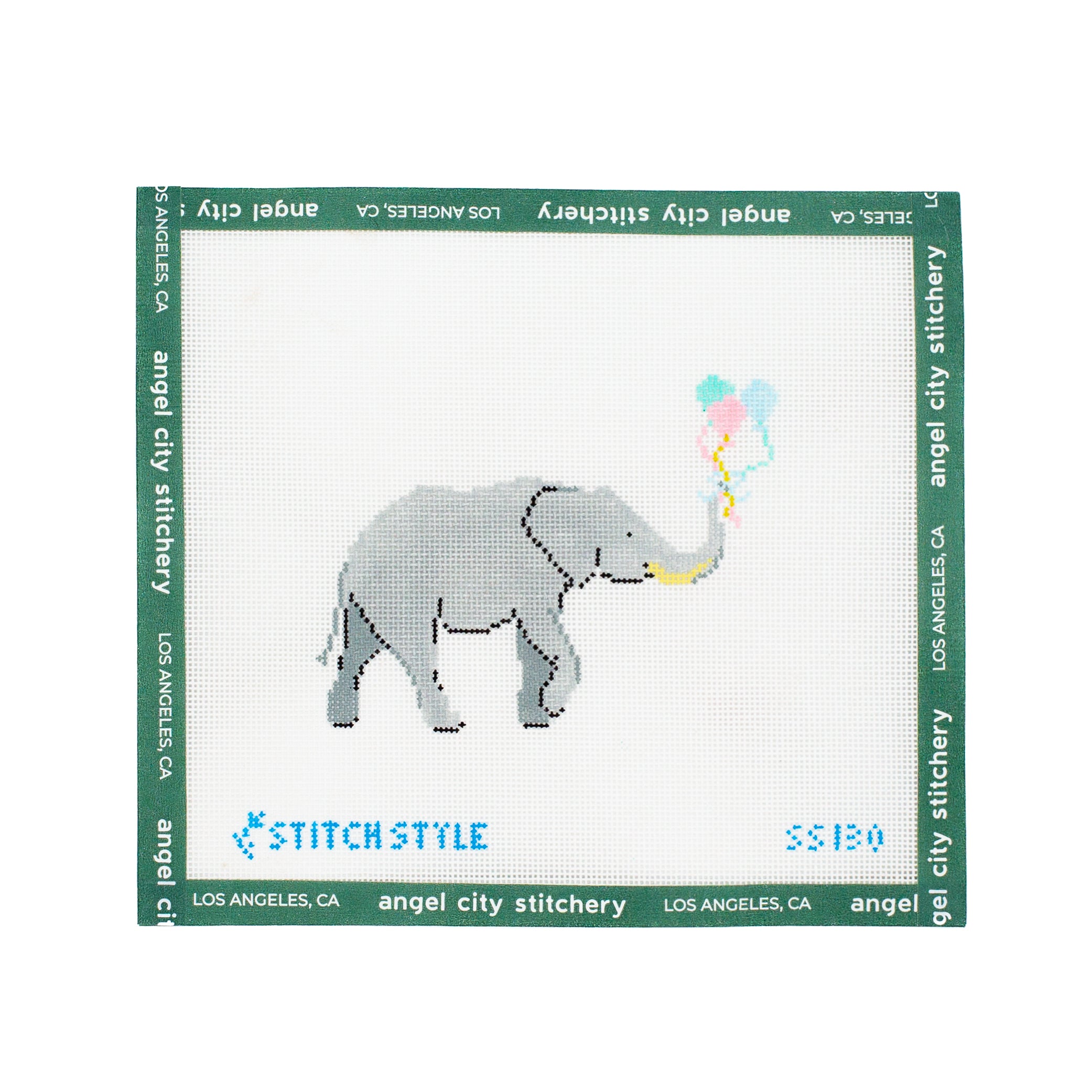 Baby Elephant with Balloons