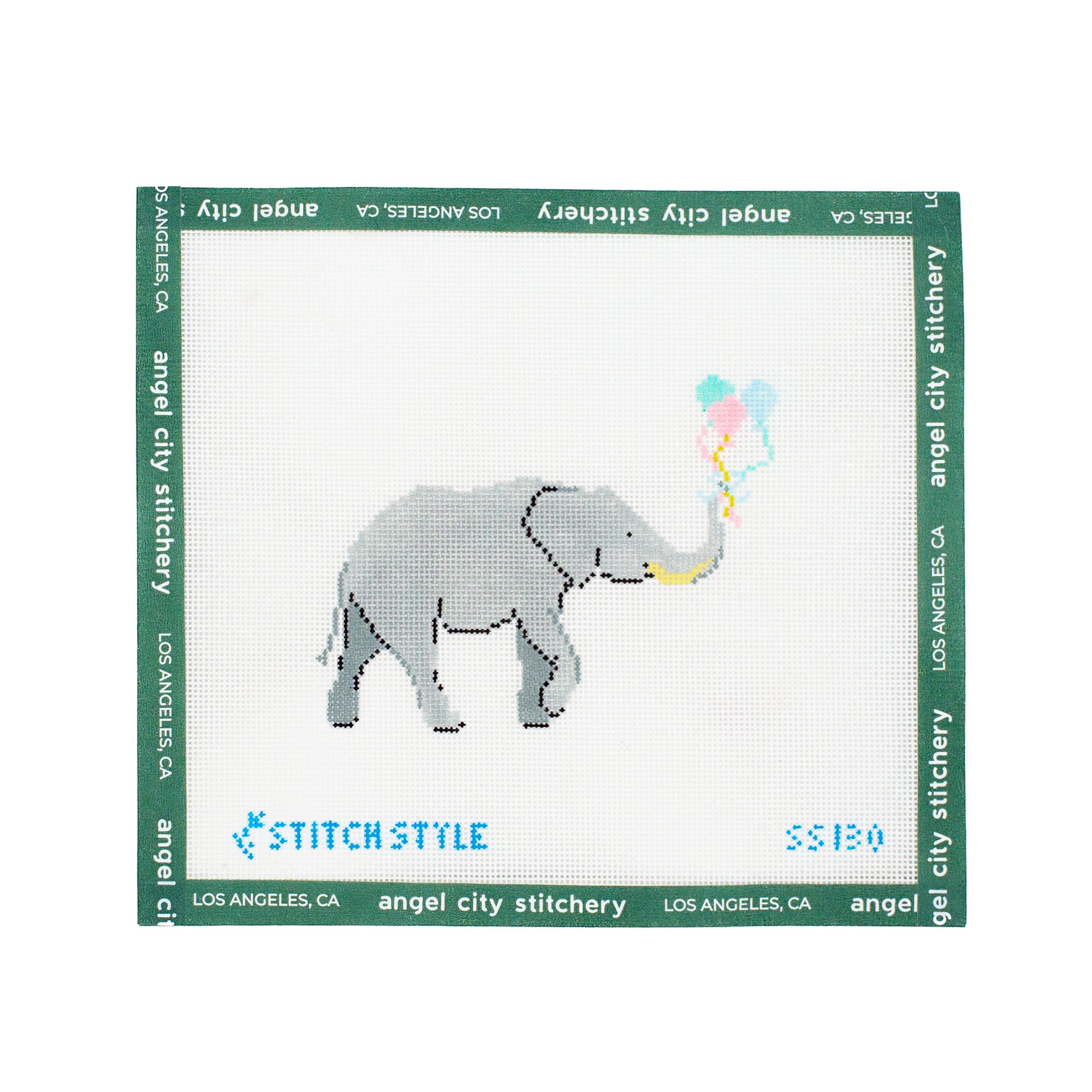 Baby Elephant with Balloons