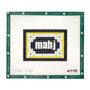 Mahj text with a decorative border needlepoint canvas by Angel City Stitchery