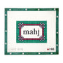 Mahj text with a decorative border needlepoint canvas by Angel City Stitchery