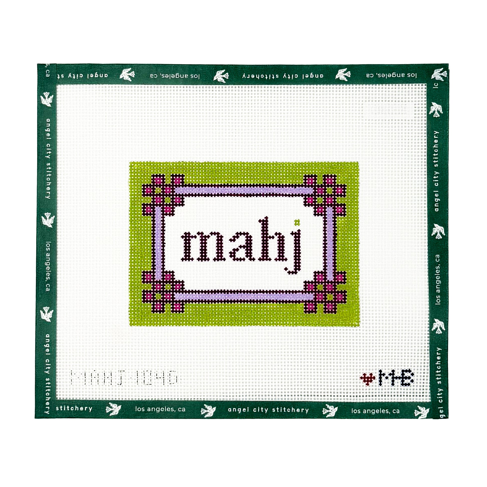 Floral Corner Mahjong Insert – Lilac Citron