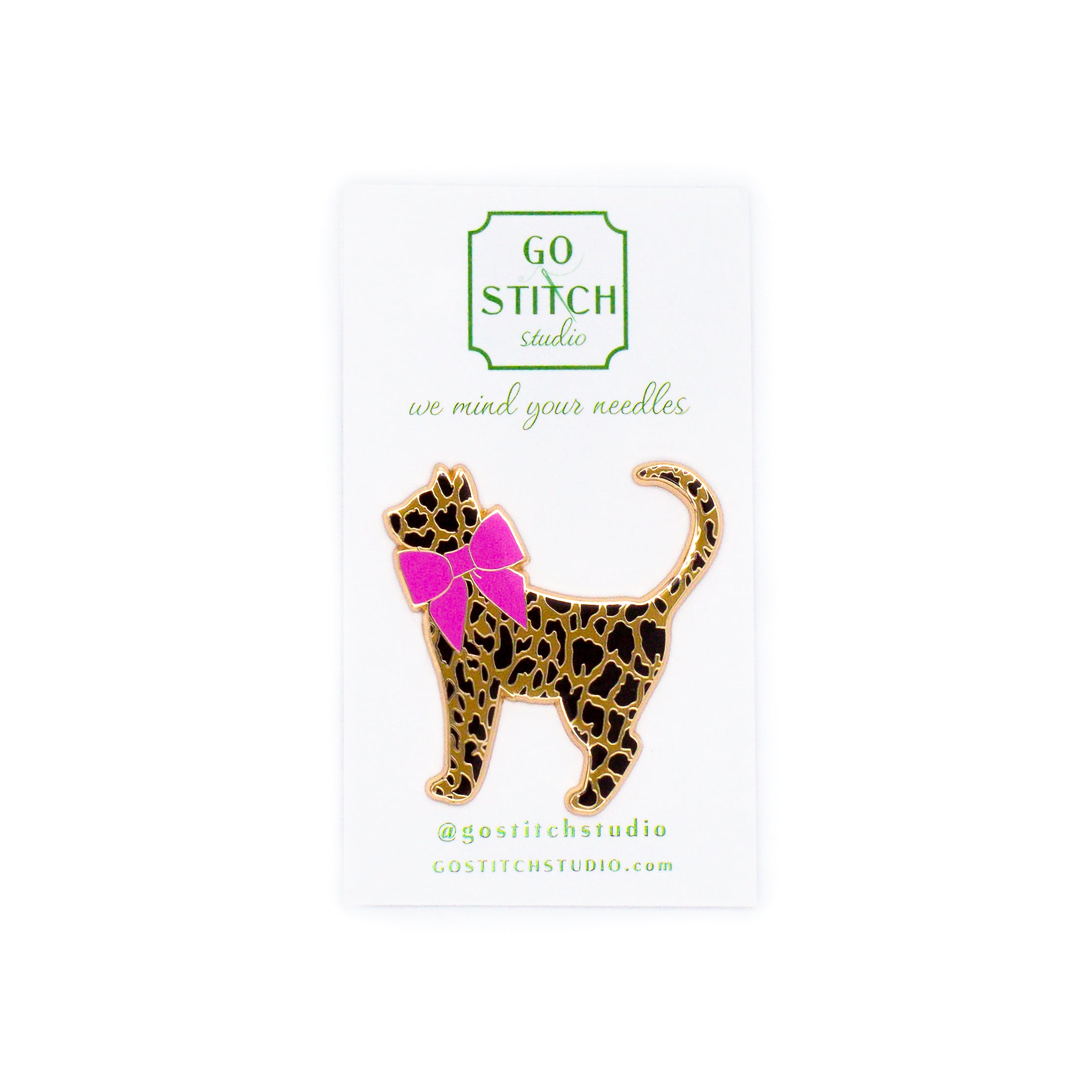 Leopard Kitty Needle Minder