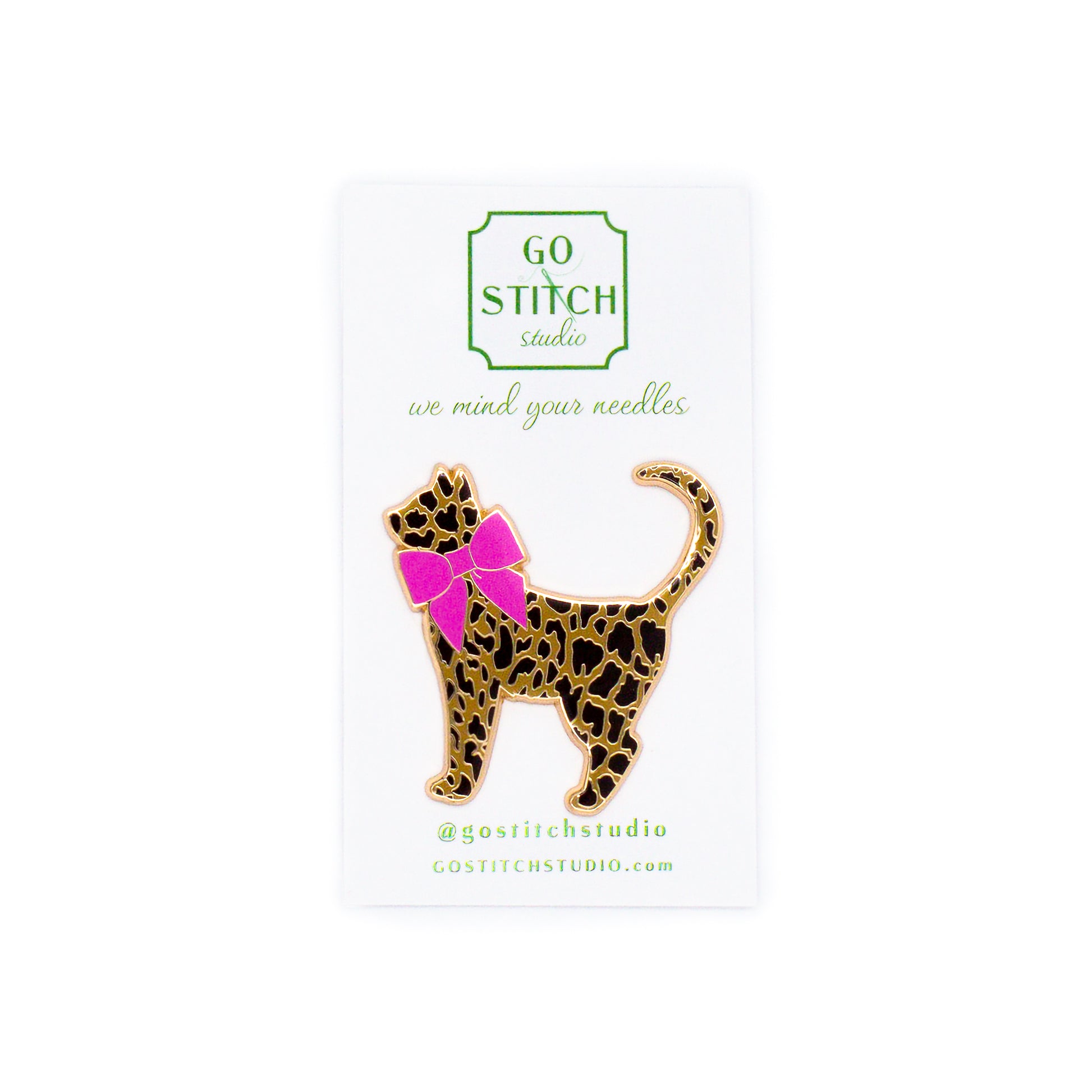 Leopard Kitty Needle Minder