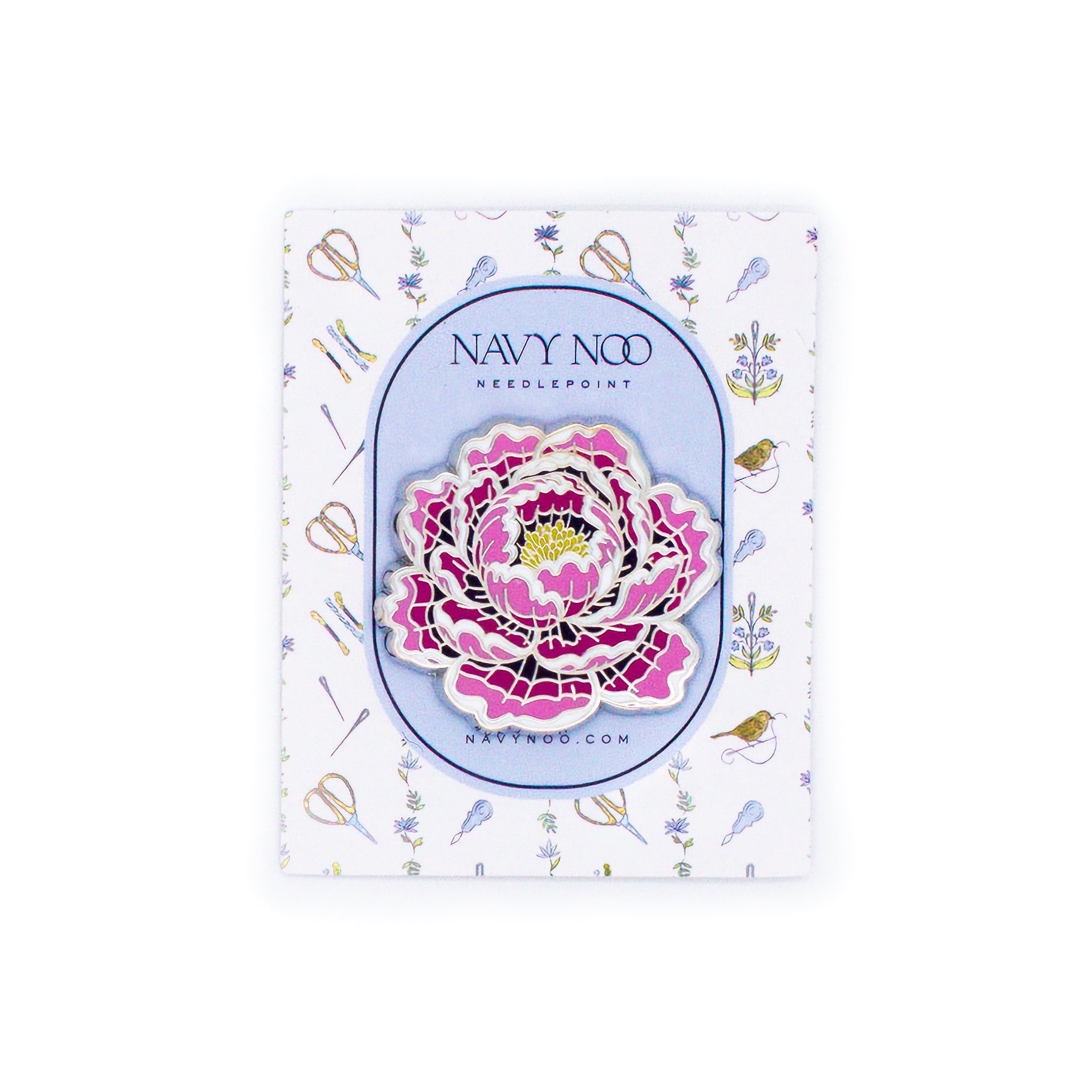 Pink Peony Needle Minder