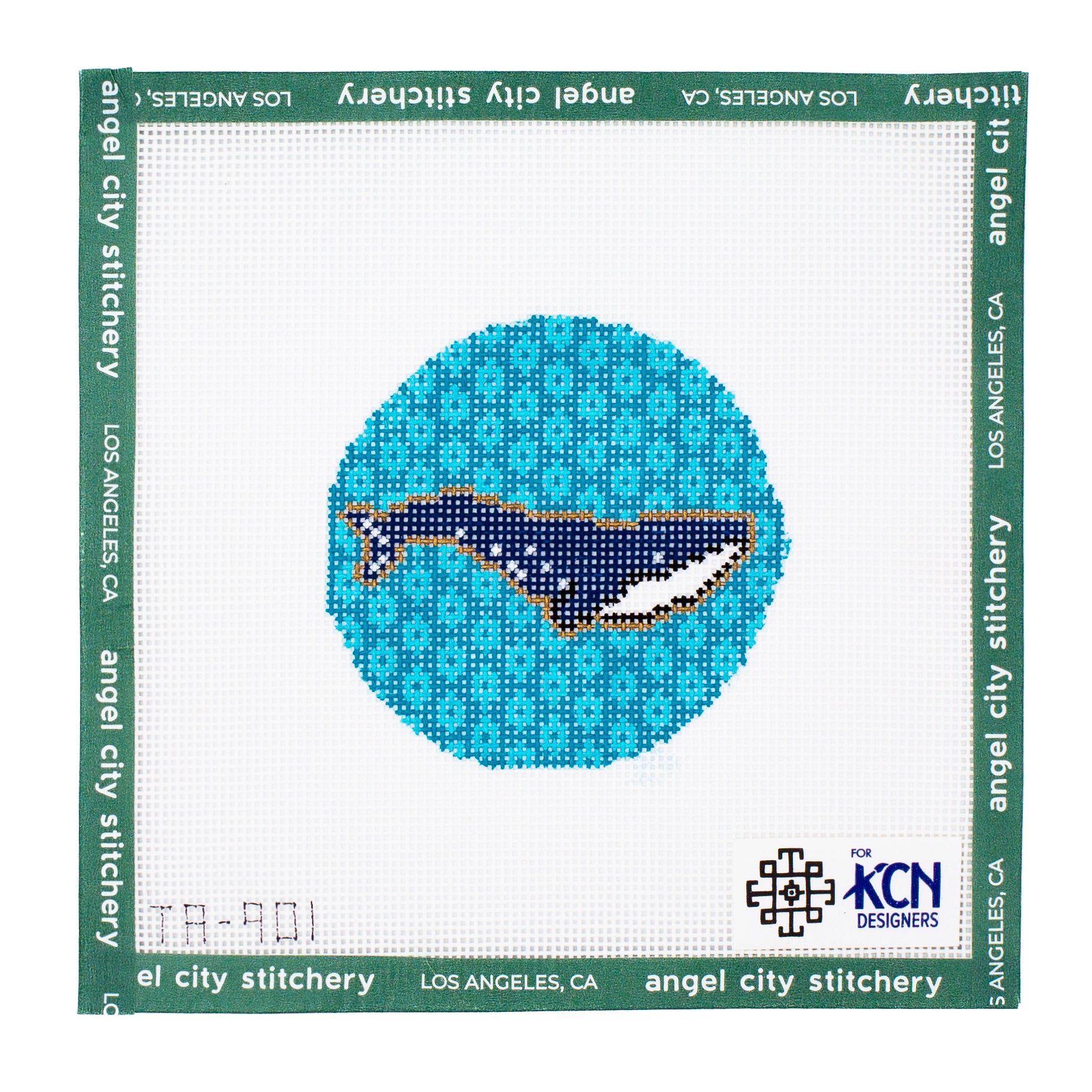 Whale on Blue