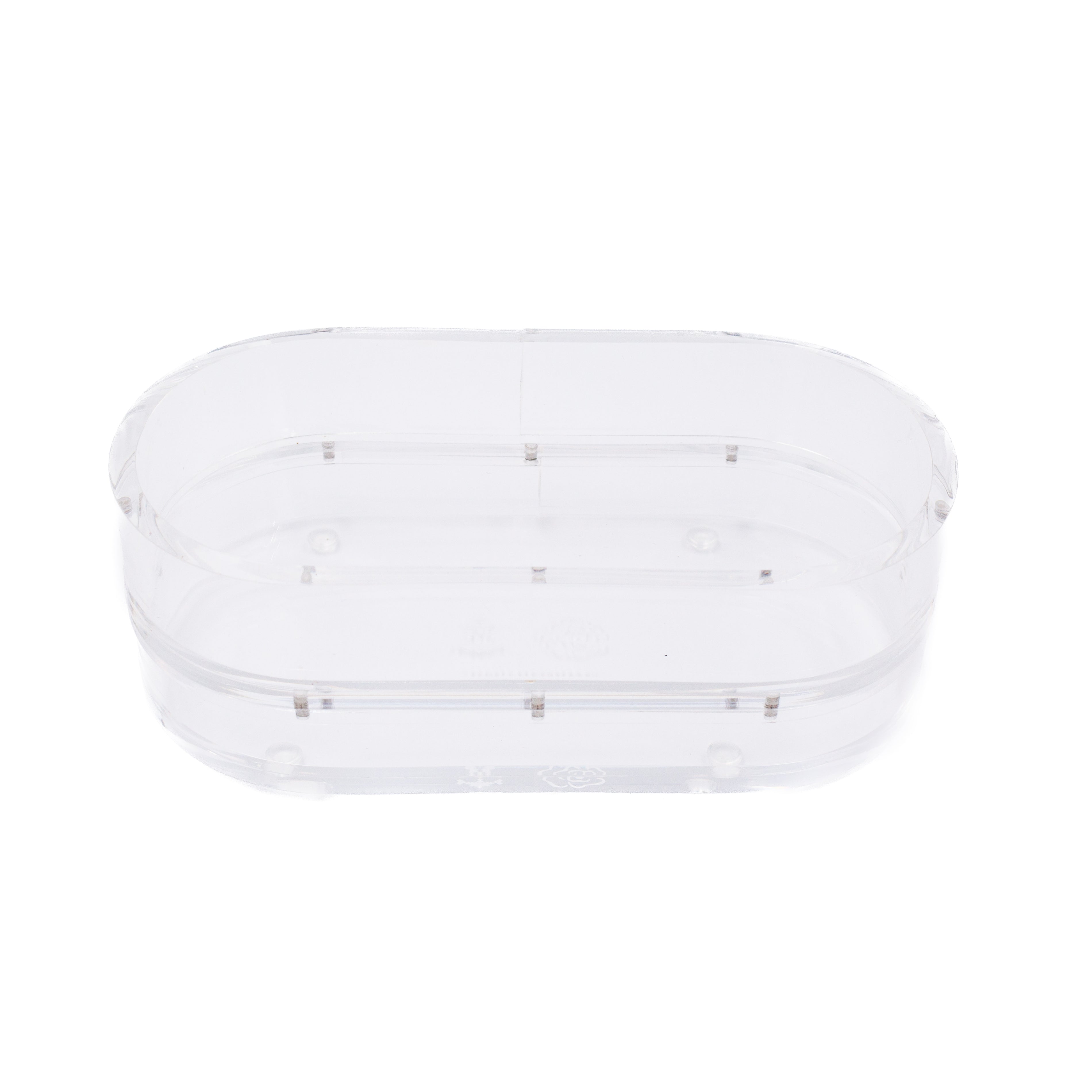 Acrylic Oval Tray by Morgan Julia Designs — needlepoint accessory from Angel City Stitchery (view 2)