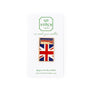 British Flag Red & Blue Matchbox Needle Minder by Go Stitch Studio — needlepoint accessory from Angel City Stitchery