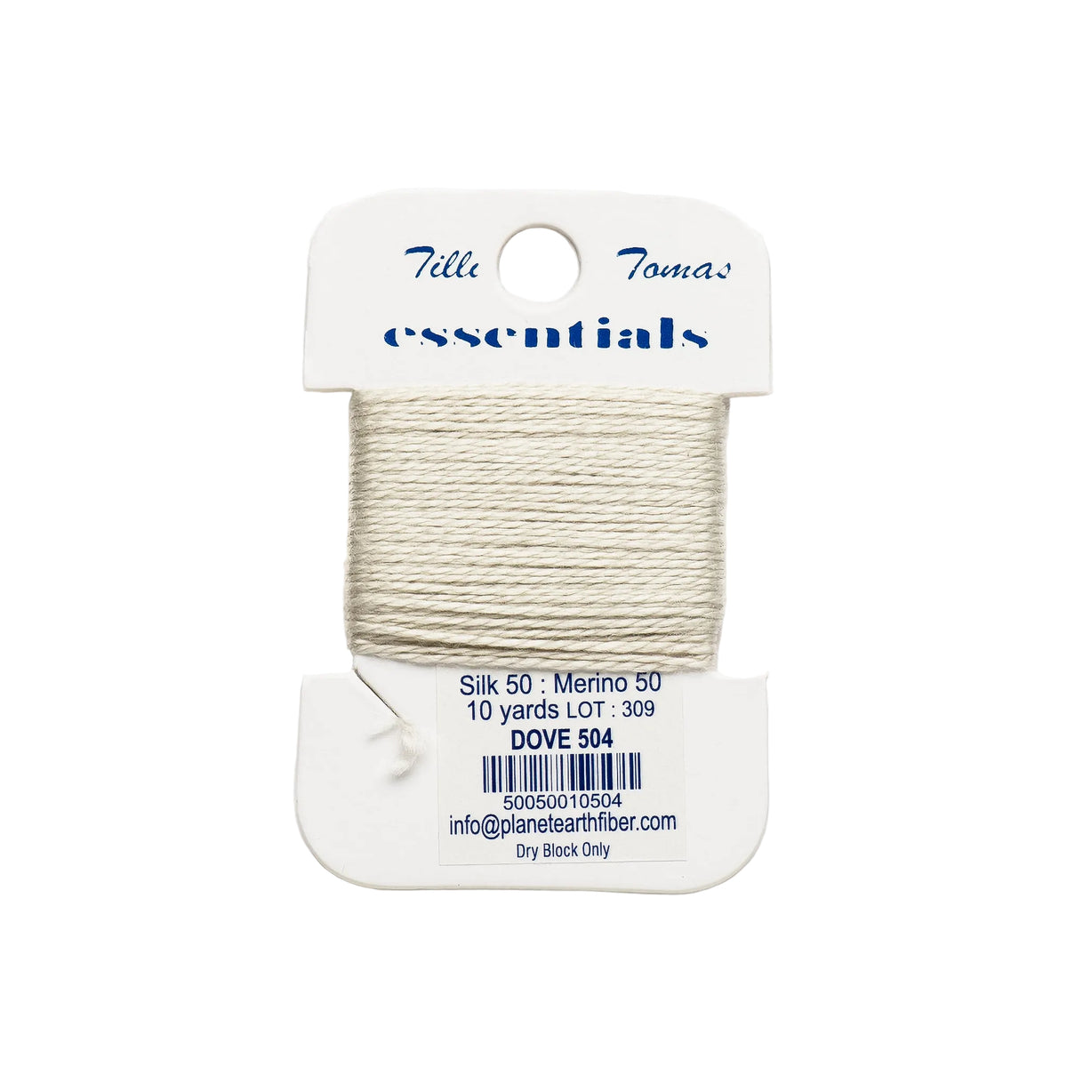 Essentials Cards - 504 Dove — silk card for needlepoint, 18 mesh