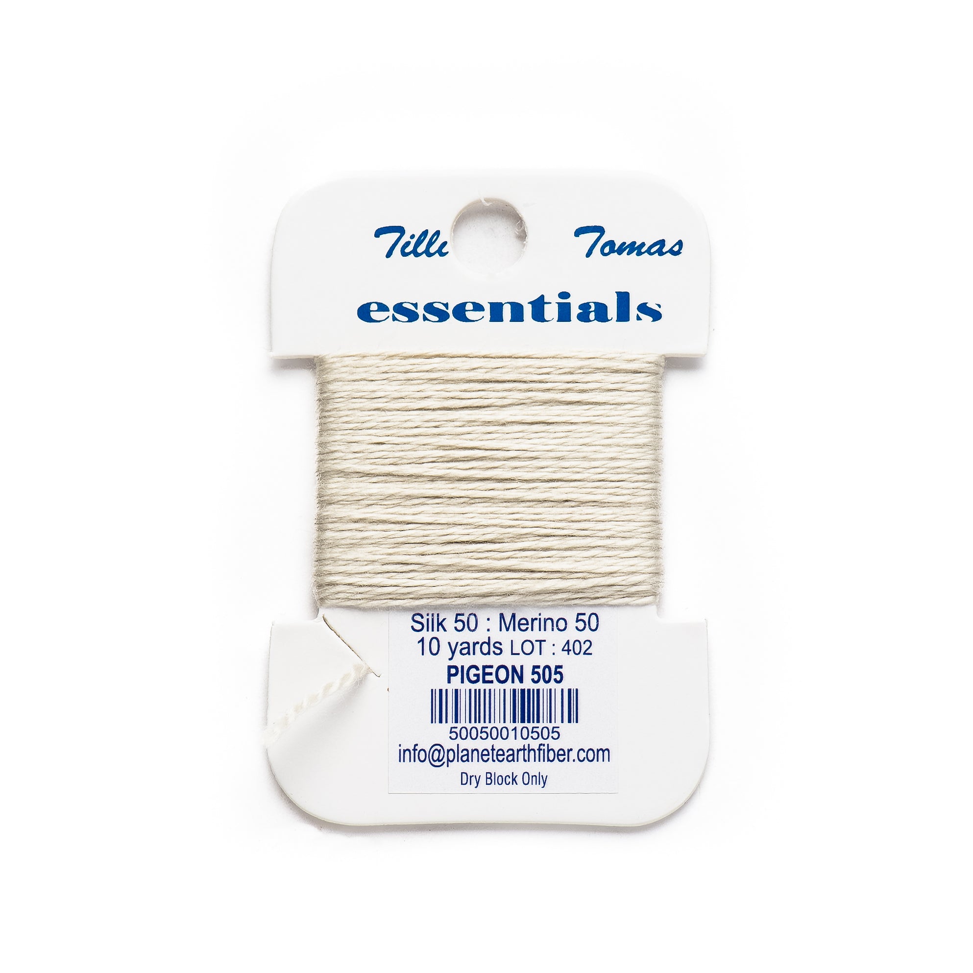 Essentials Cards - 505 Pigeon — silk card for needlepoint, 18 mesh