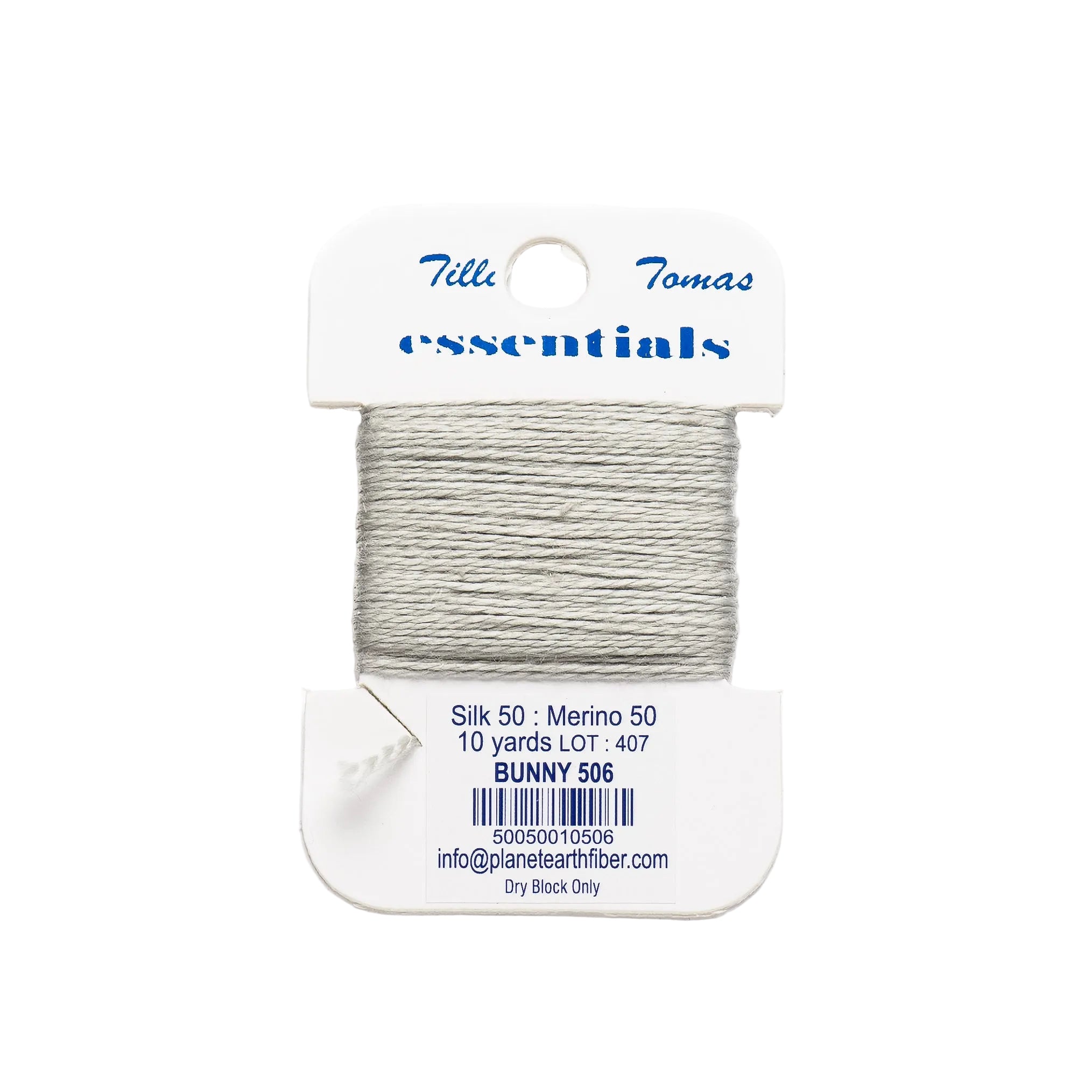 Essentials Cards - 506 Bunny — silk card for needlepoint, 18 mesh