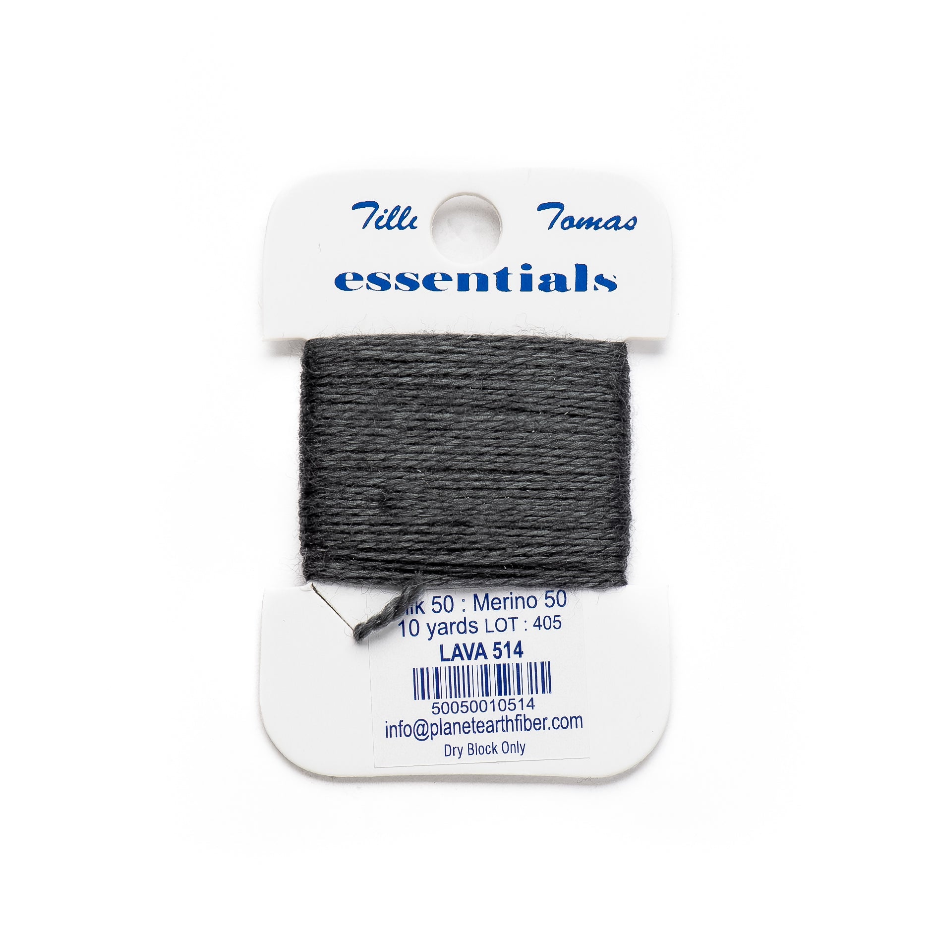 Essentials Cards - 514 Lava — silk card for needlepoint, 18 mesh