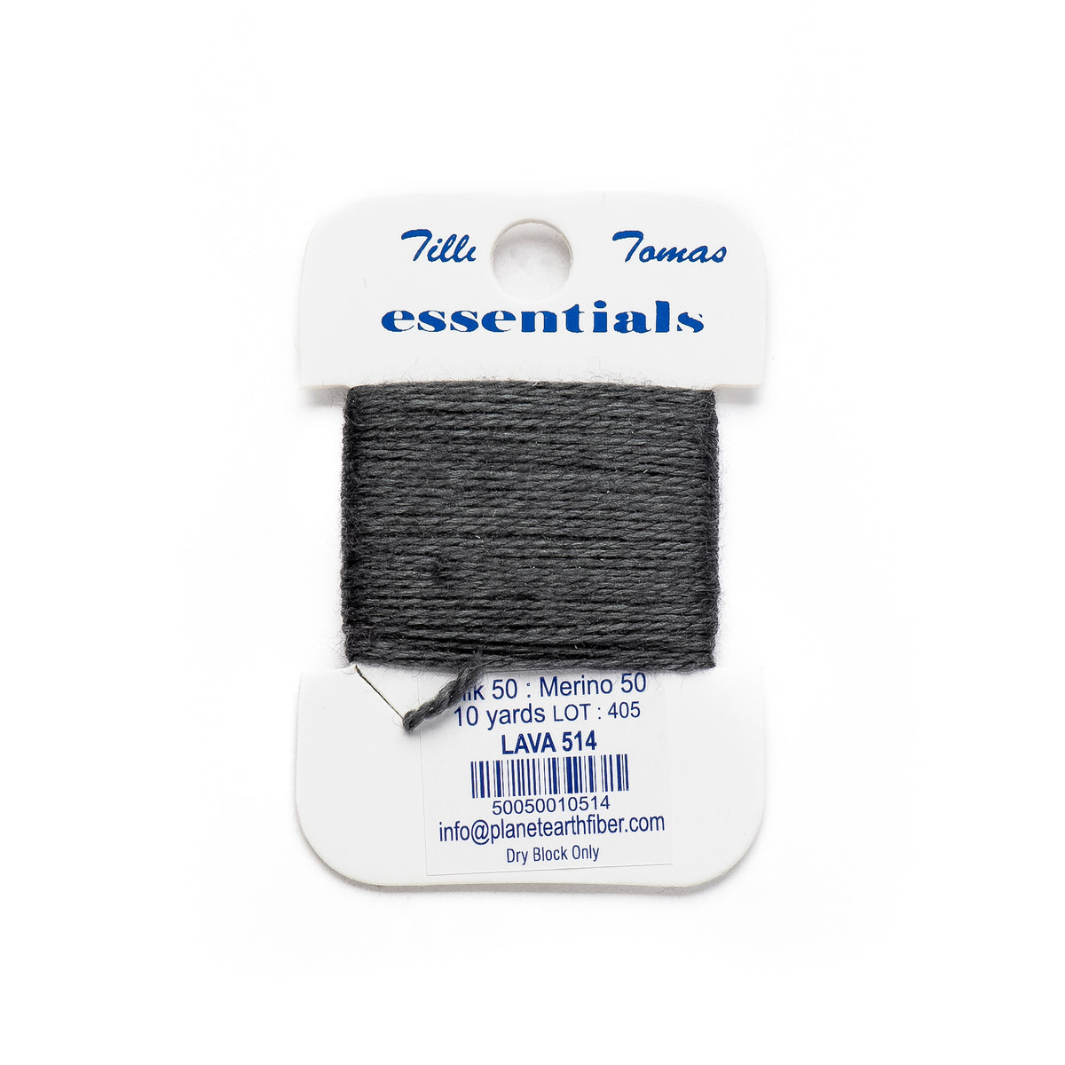 Essentials Cards - 514 Lava — silk card for needlepoint, 18 mesh